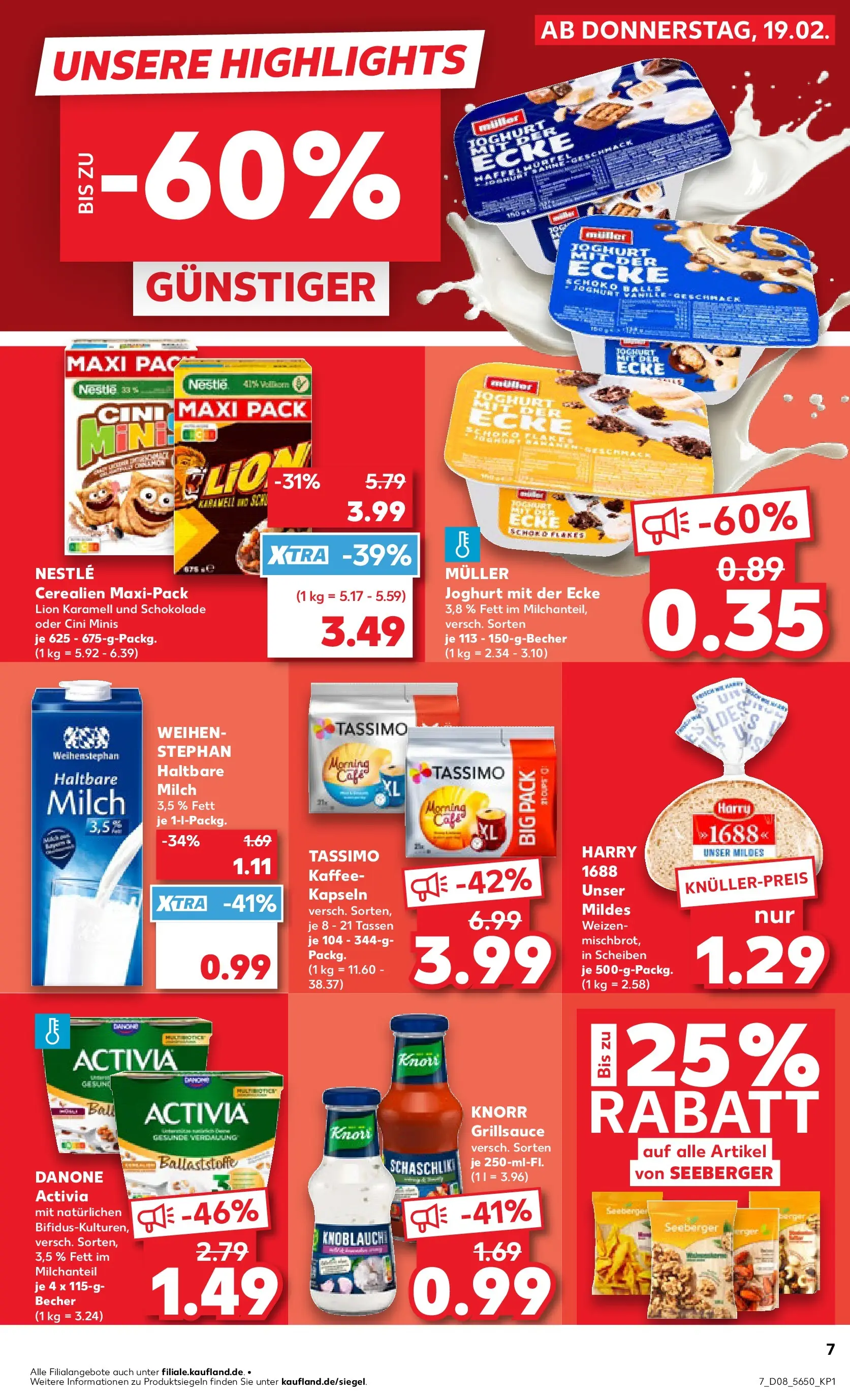 Prospekt Kaufland ab 18.02.2026 » Angebote Online zum Blättern | Seite: 15 | Produkte: Activia, Joghurt, Haltbare milch, Tassimo