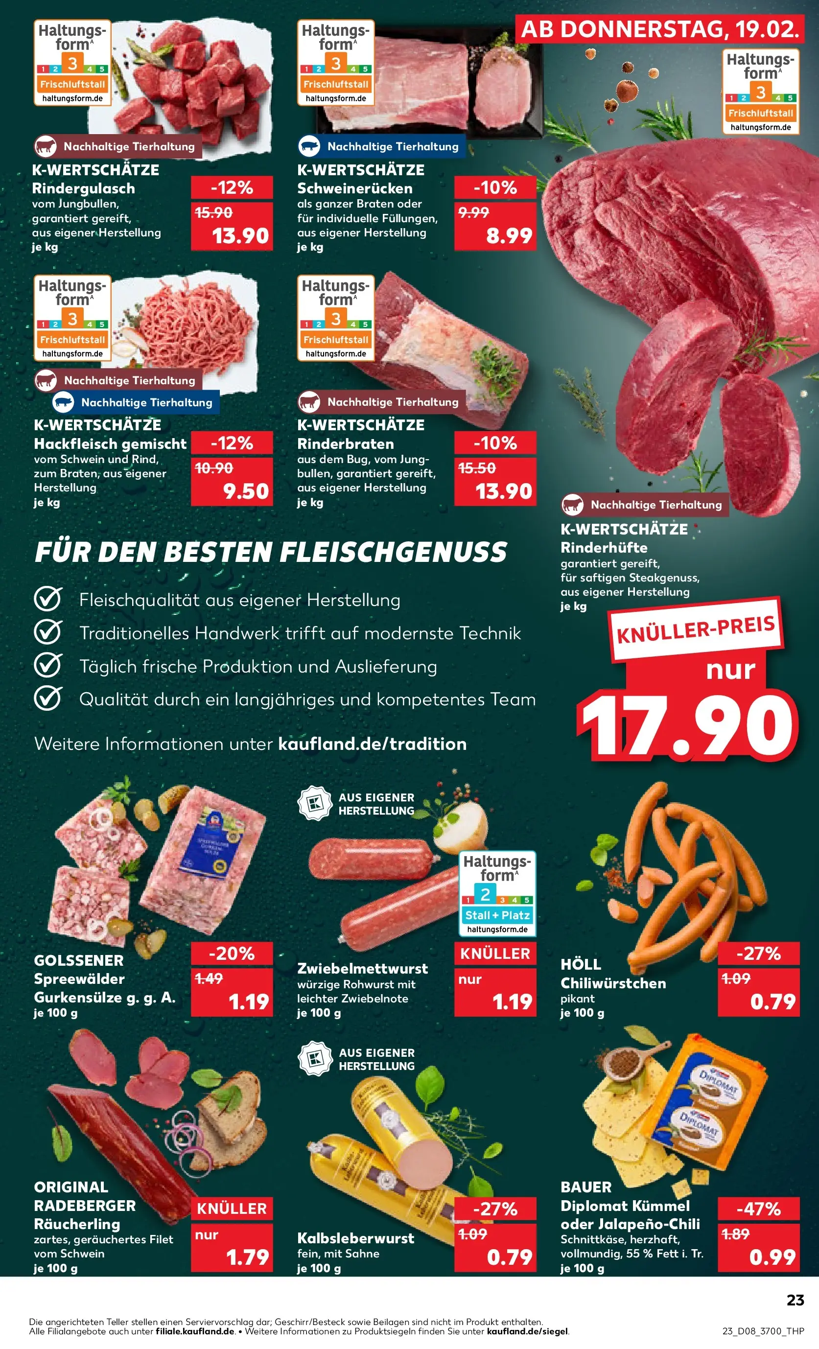 Prospekt Kaufland ab 19.02.2026 » Angebote und Werbung Online | Seite: 31 | Produkte: Rinderbraten, Chili, Sahne, Hackfleisch Prospekt Kaufland ab 19.02.2026 » Angebote Online zum Blättern | Seite: 31 | Produkte: Rinderbraten, Chili, Sahne, Hackfleisch