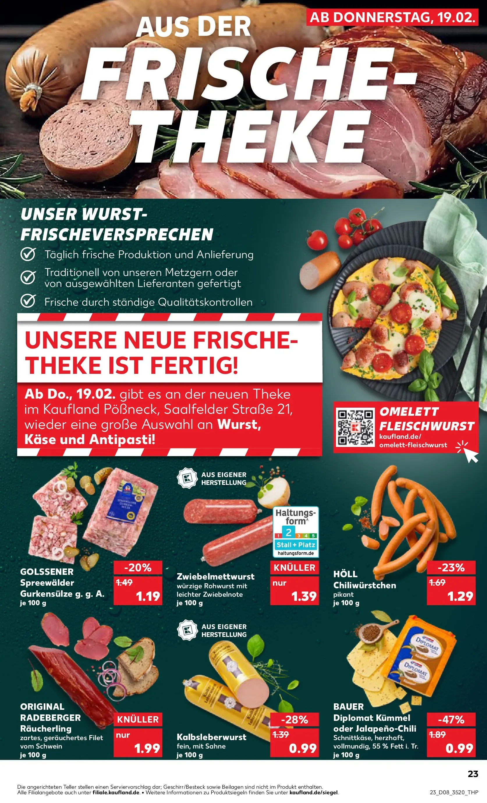 Prospekt Kaufland ab 18.02.2026 » Angebote Online zum Blättern | Seite: 31 | Produkte: Käse, Theke, Wurst, Sahne