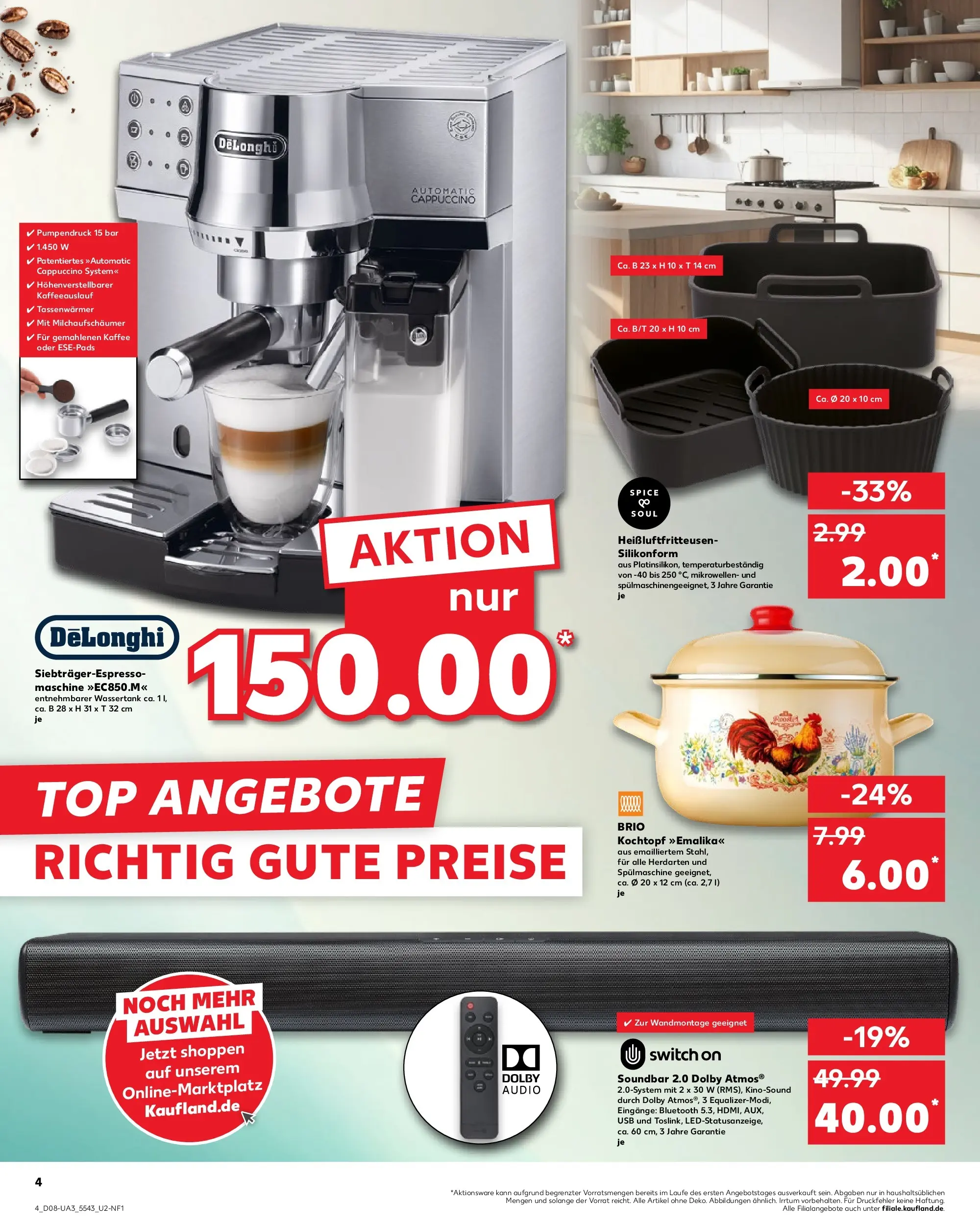 Prospekt Kaufland ab 19.02.2026 » Angebote Online zum Blättern | Seite: 12 | Produkte: USB, Kaffee, Soundbar, Audio