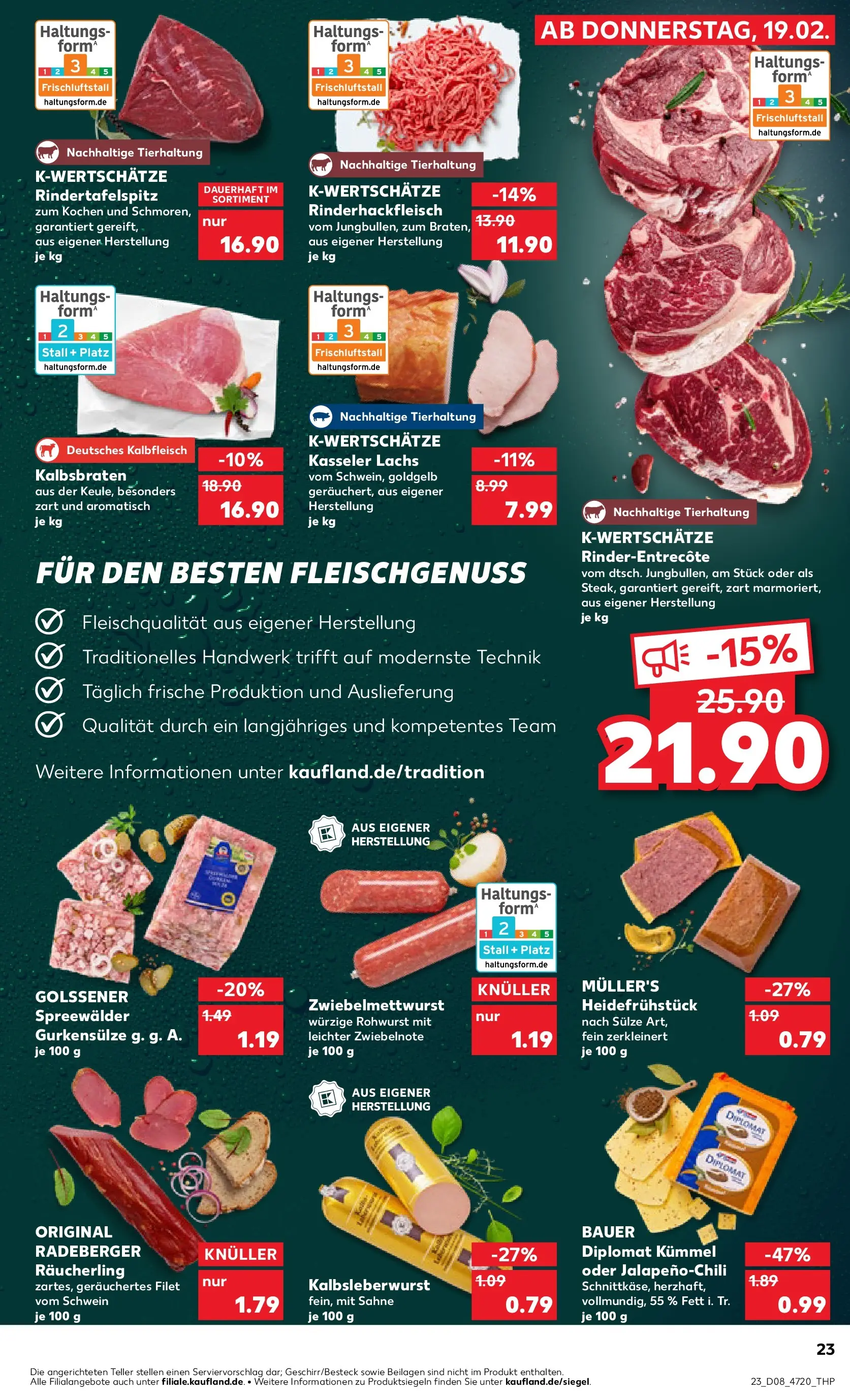 Prospekt Kaufland ab 18.02.2026 » Angebote Online zum Blättern | Seite: 31 | Produkte: Lachs, Sahne