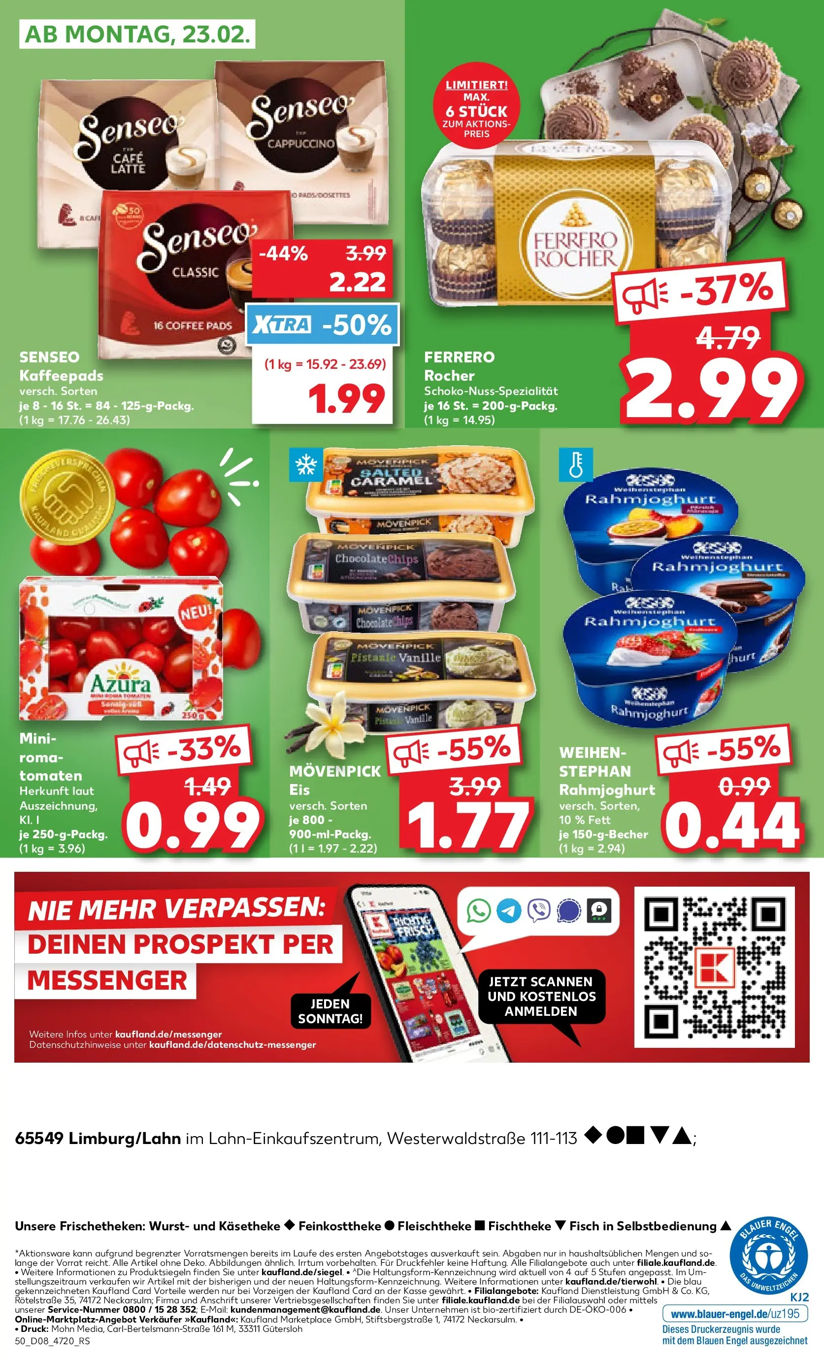 Prospekt Kaufland ab 18.02.2026 » Angebote Online zum Blättern | Seite: 58 | Produkte: Senseo, Kaffeepads, Ferrero rocher, Wurst