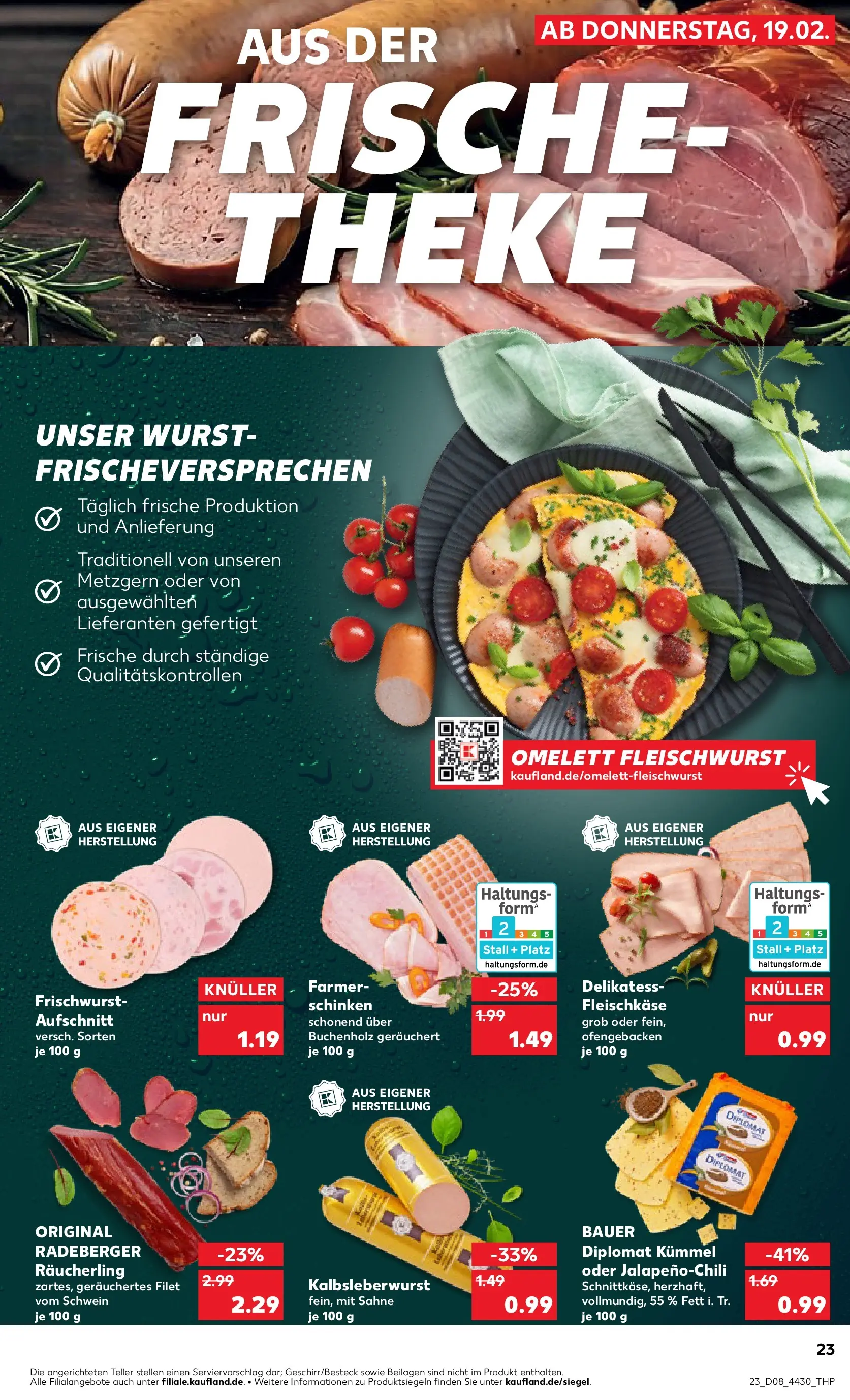 Prospekt Kaufland ab 18.02.2026 » Angebote Online zum Blättern | Seite: 31 | Produkte: Theke, Wurst, Schinken, Sahne
