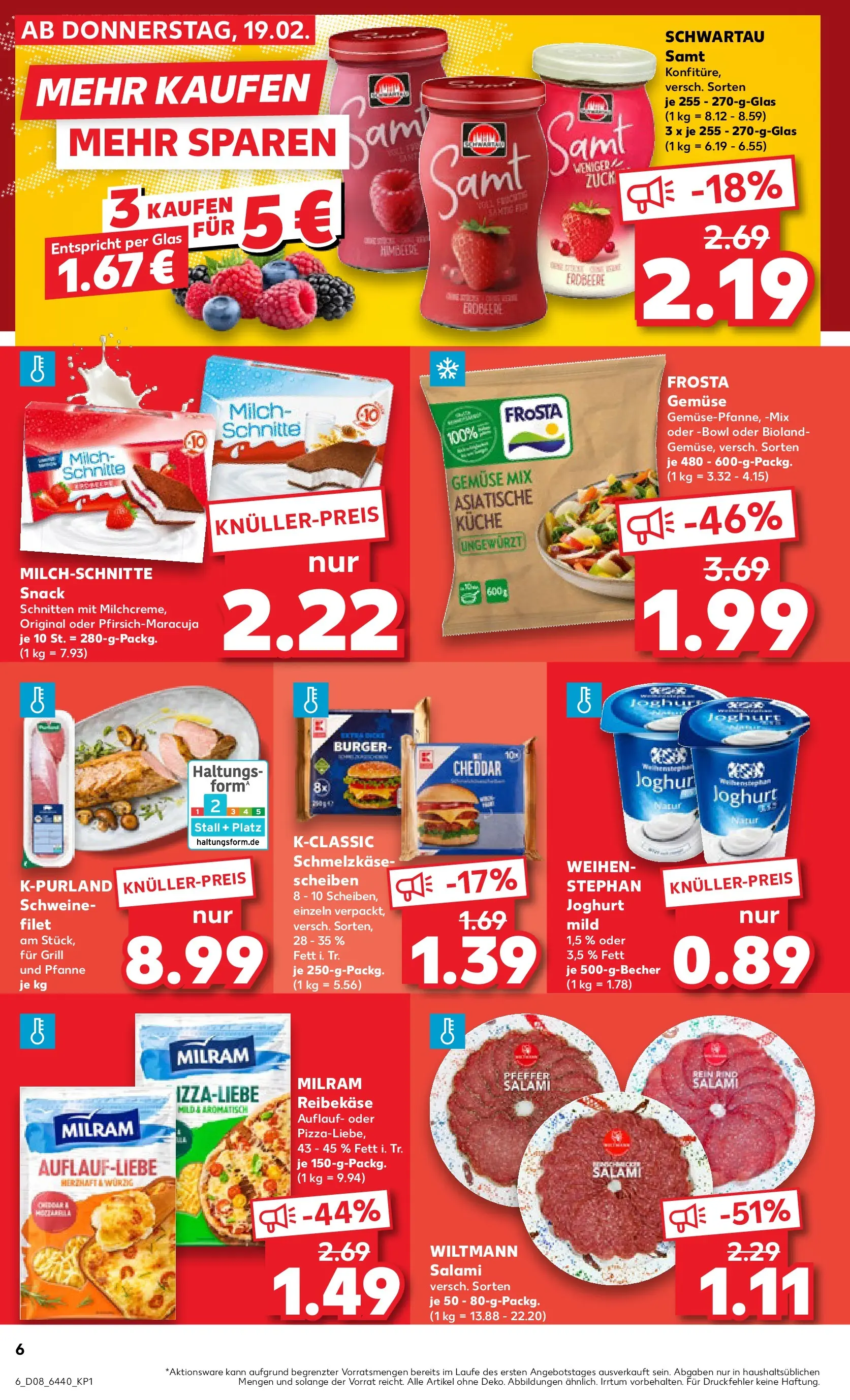 Prospekt Kaufland ab 19.02.2026 » Angebote Online zum Blättern | Seite: 14 | Produkte: Küche, Frosta, Himbeere, Reibekase