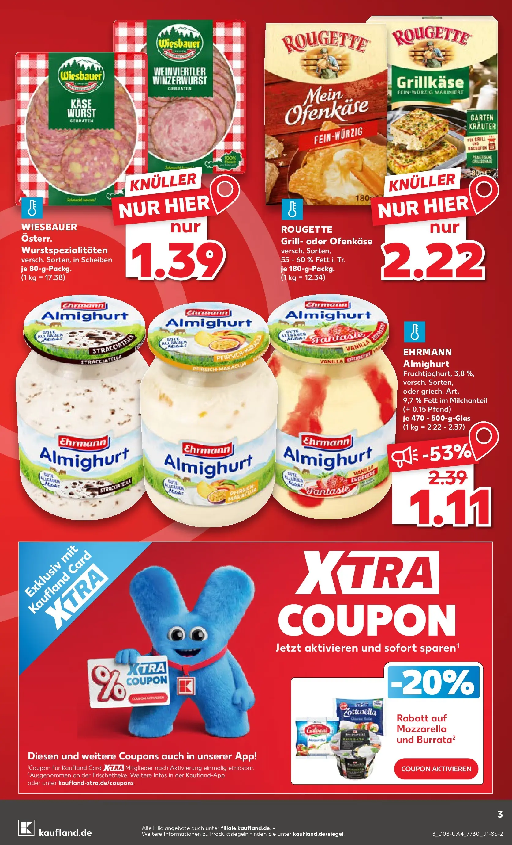 Prospekt Kaufland ab 19.02.2026 » Angebote Online zum Blättern | Seite: 11 | Produkte: Grill, Ehrmann almighurt, Mozzarella, Pfirsich