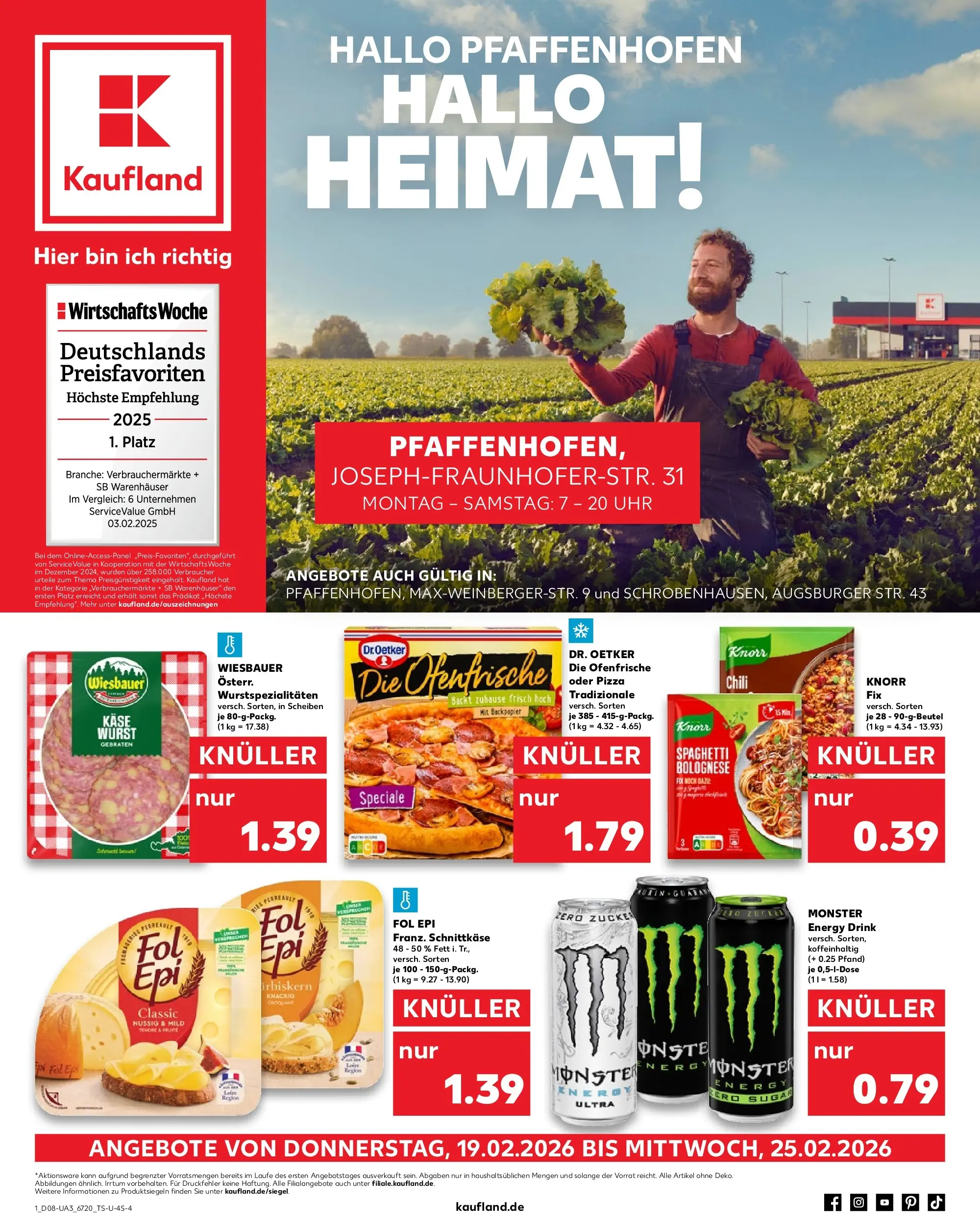 Prospekt Kaufland ab 19.02.2026 » Angebote Online zum Blättern | Seite: 9 | Produkte: Energy, Knorr, Monster, Zucker