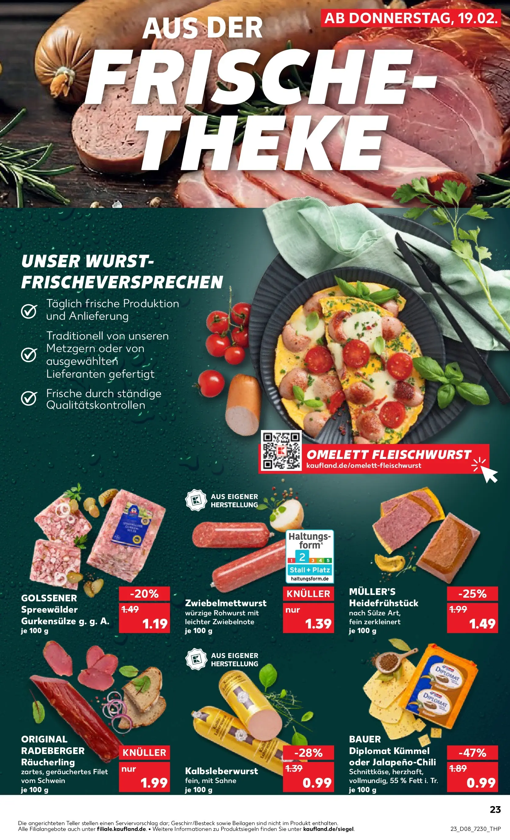 Prospekt Kaufland ab 19.02.2026 » Angebote und Werbung Online | Seite: 31 | Produkte: Theke, Wurst, Sahne Prospekt Kaufland ab 19.02.2026 » Angebote Online zum Blättern | Seite: 31 | Produkte: Theke, Wurst, Sahne