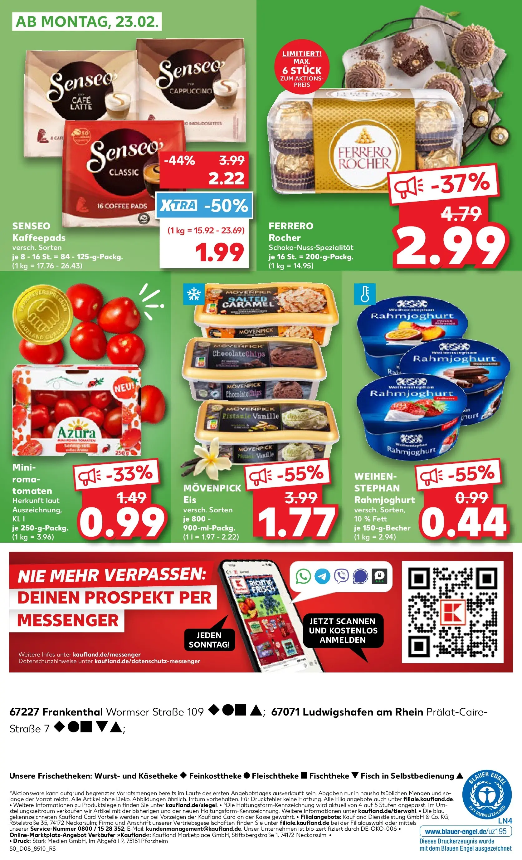 Prospekt Kaufland ab 19.02.2026 » Angebote Online zum Blättern | Seite: 58 | Produkte: Senseo, Ferrero rocher, Wurst, Senseo kaffeepads