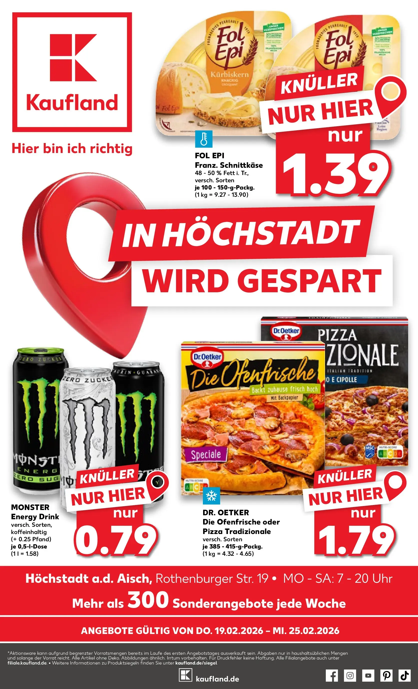 Prospekt Kaufland ab 18.02.2026 » Angebote und Werbung Online | Seite: 9 | Produkte: Ofenfrische, Monster, Zucker, Pizza Prospekt Kaufland ab 18.02.2026 » Angebote Online zum Blättern | Seite: 9 | Produkte: Ofenfrische, Monster, Zucker, Pizza