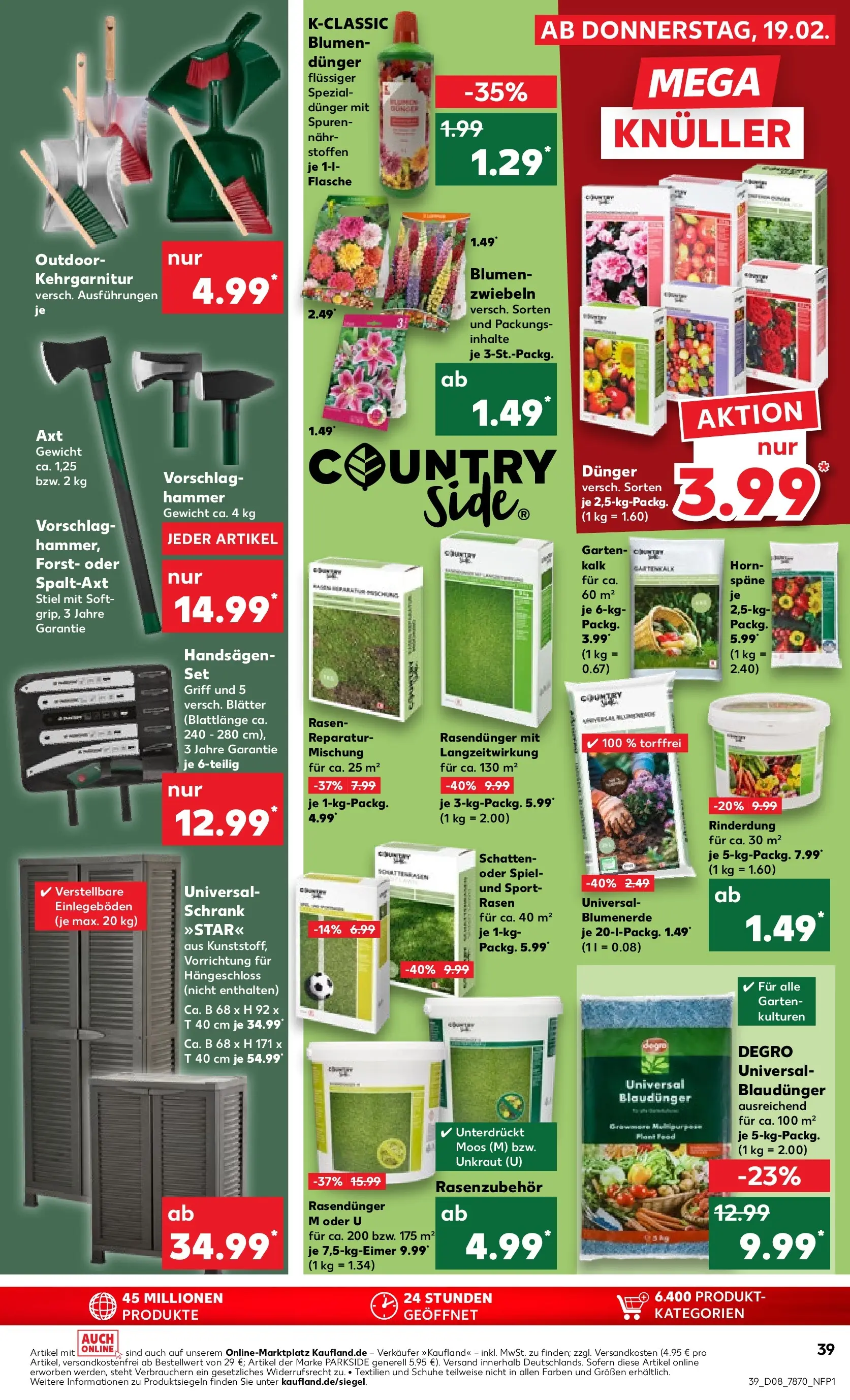 Prospekt Kaufland ab 19.02.2026 » Angebote und Werbung Online | Seite: 51 | Produkte: Gewicht, Schrank, Blumenerde, Axe Prospekt Kaufland ab 19.02.2026 » Angebote Online zum Blättern | Seite: 51 | Produkte: Gewicht, Schrank, Blumenerde, Axe