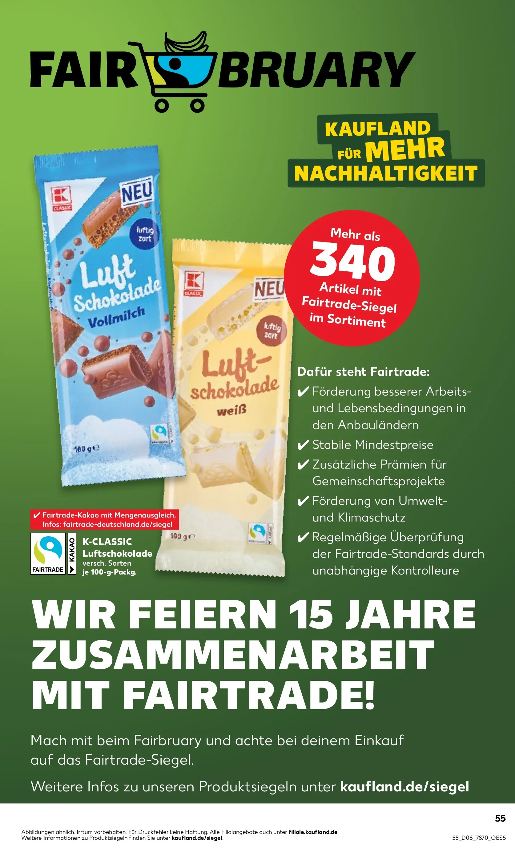 Prospekt Kaufland ab 19.02.2026 » Angebote und Werbung Online | Seite: 67 | Produkte: Schokolade Prospekt Kaufland ab 19.02.2026 » Angebote Online zum Blättern | Seite: 67 | Produkte: Schokolade