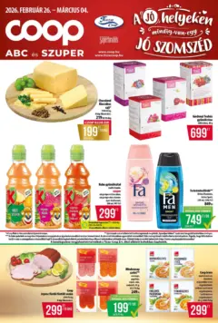 Ajánlatok - Coop újság érvényessége 2026.03.04-igg- - amely érvényes a következő dátumtól: 22.02.2026