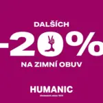Humanic DAL&Scaron;&Iacute;CH -20% NA ZIMN&Iacute; OBUV &ndash; do 25.02.2026
