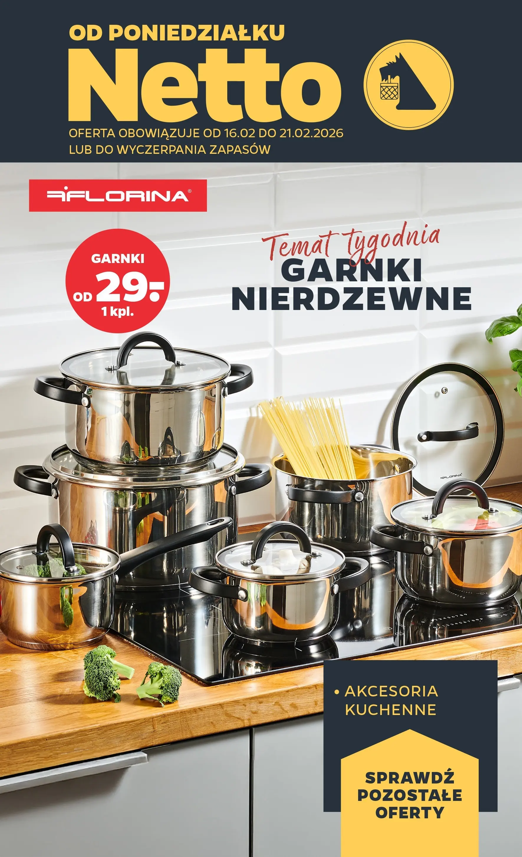 Netto - NETTO T08A ważne do 21.02.2026 od 15.02.2026 - Aktualne promocje | Strona: 34 | Produkty: Garnki