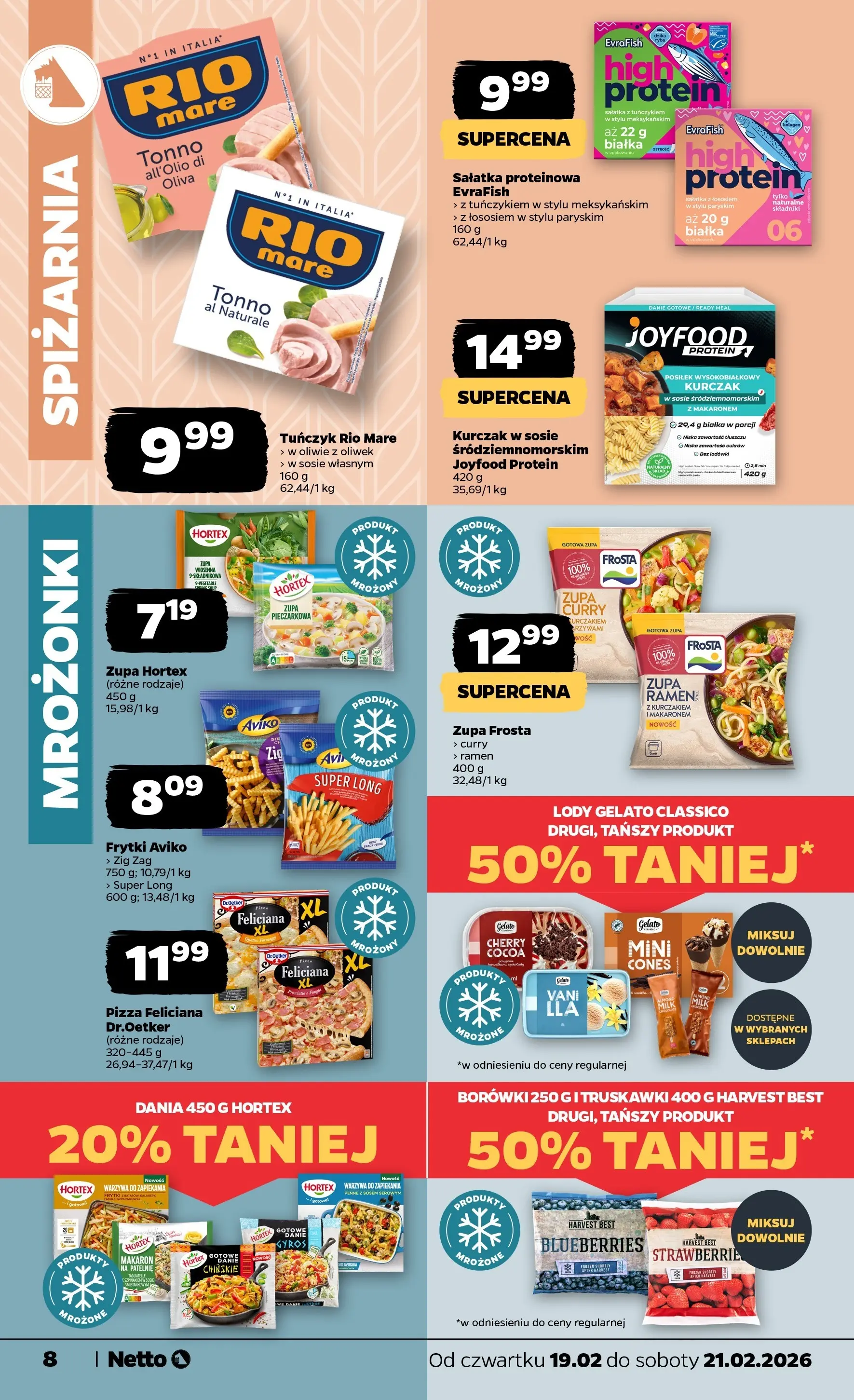 Netto - NETTO T08B ważne do 21.02.2026 od 18.02.2026 - Aktualne promocje | Strona: 8 | Produkty: Curry, Tuńczyk rio mare, Ryba, Warzywa