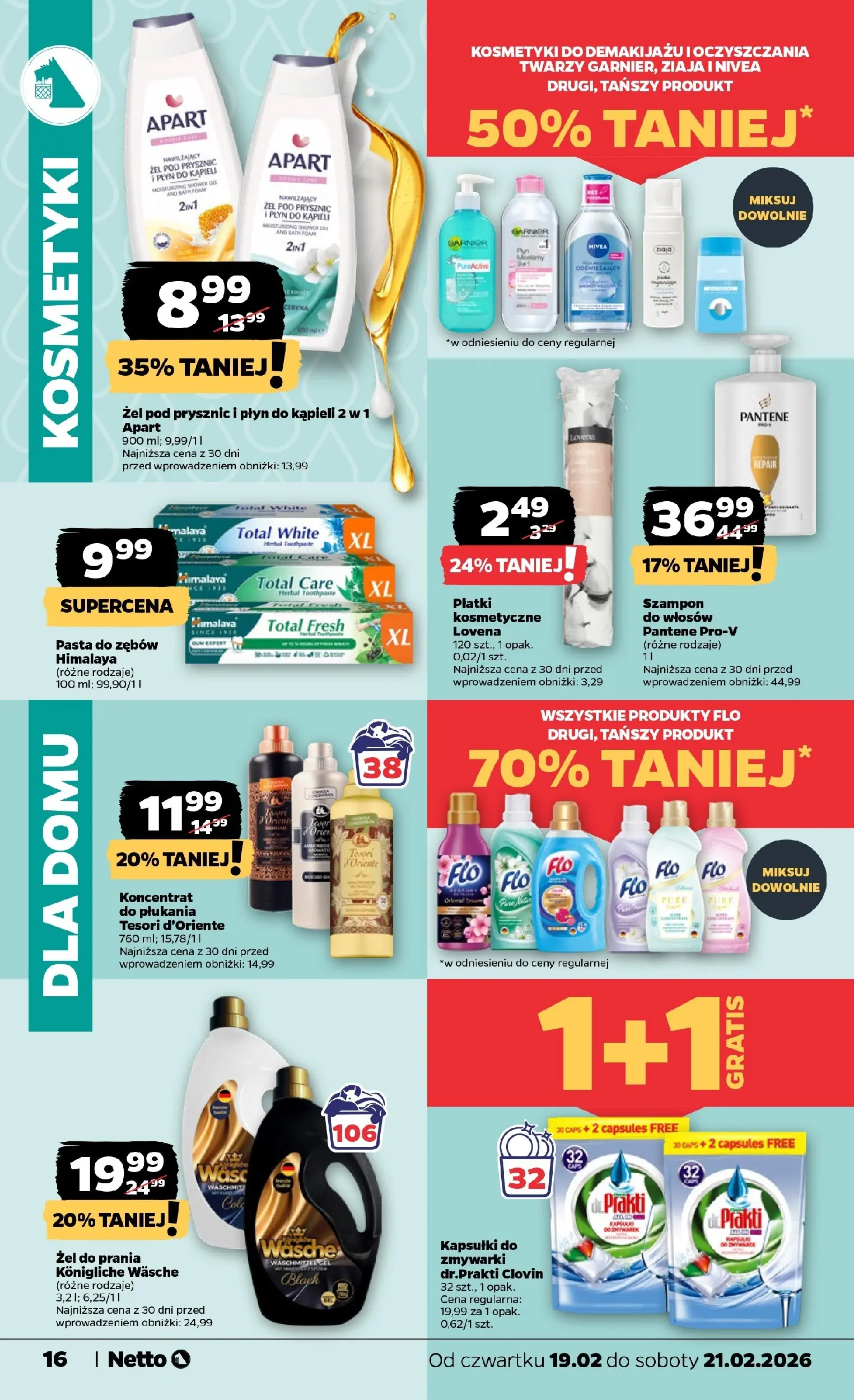 Netto - NETTO T08B ważne do 21.02.2026 od 18.02.2026 - Aktualne promocje | Strona: 16 | Produkty: Tesori d'oriente, Płyn do kąpieli, Prysznic, Pasta do zębów