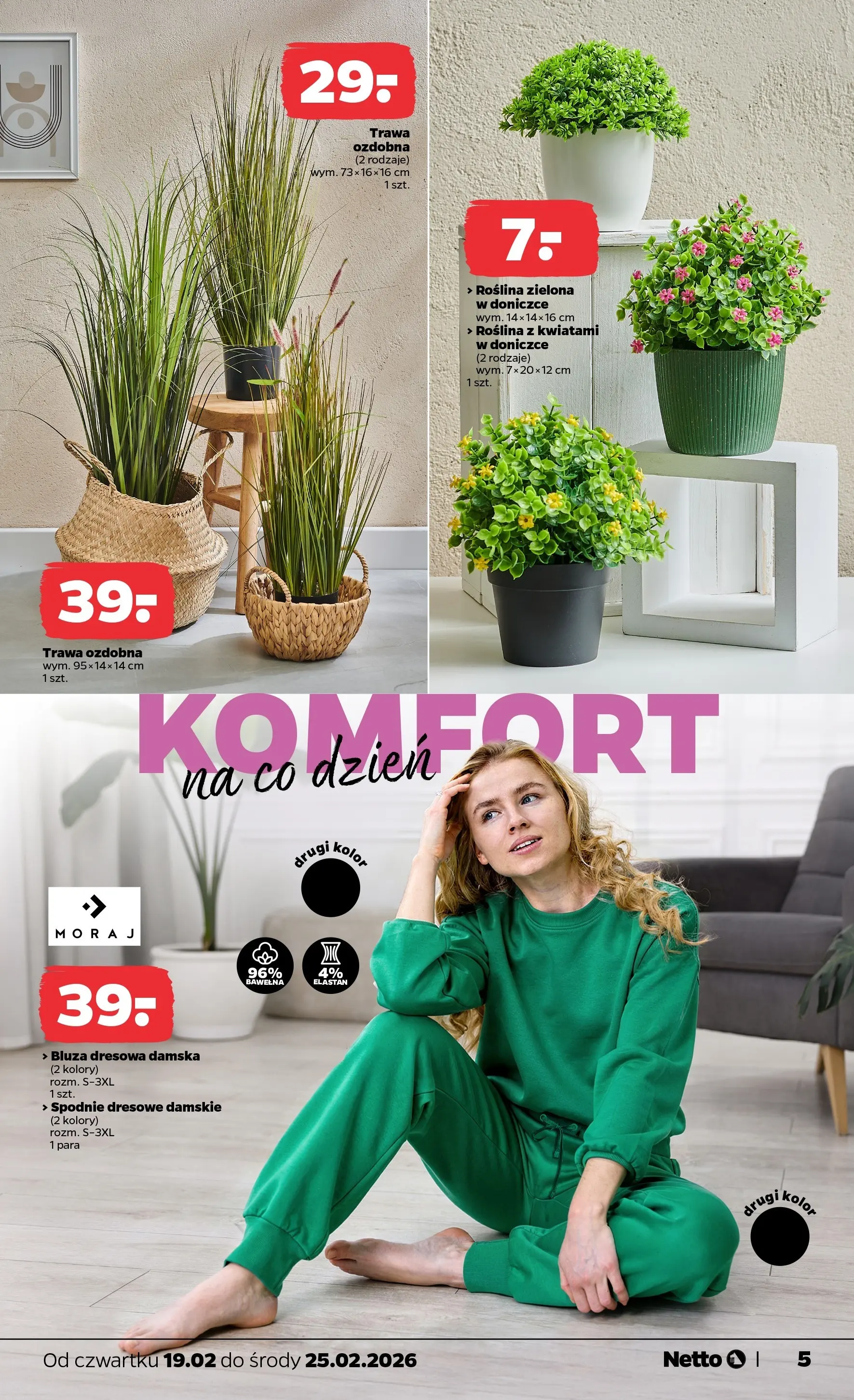 Netto - NETTO T08B ważne do 21.02.2026 od 18.02.2026 - Aktualne promocje | Strona: 26 | Produkty: Spodnie