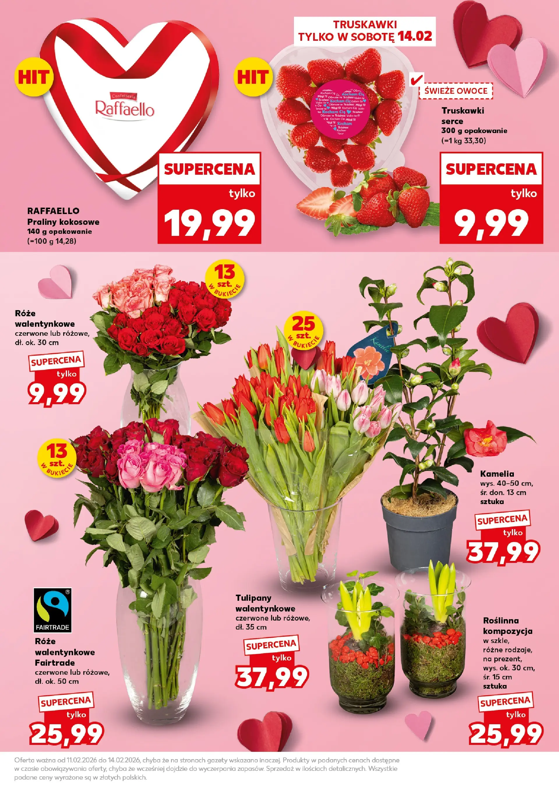 Kaufland gazetka - Super Sobota od 14.02.2026 - od jutra PDF | Strona: 5 | Produkty: Praliny, Truskawki, Tulipany, Owoce