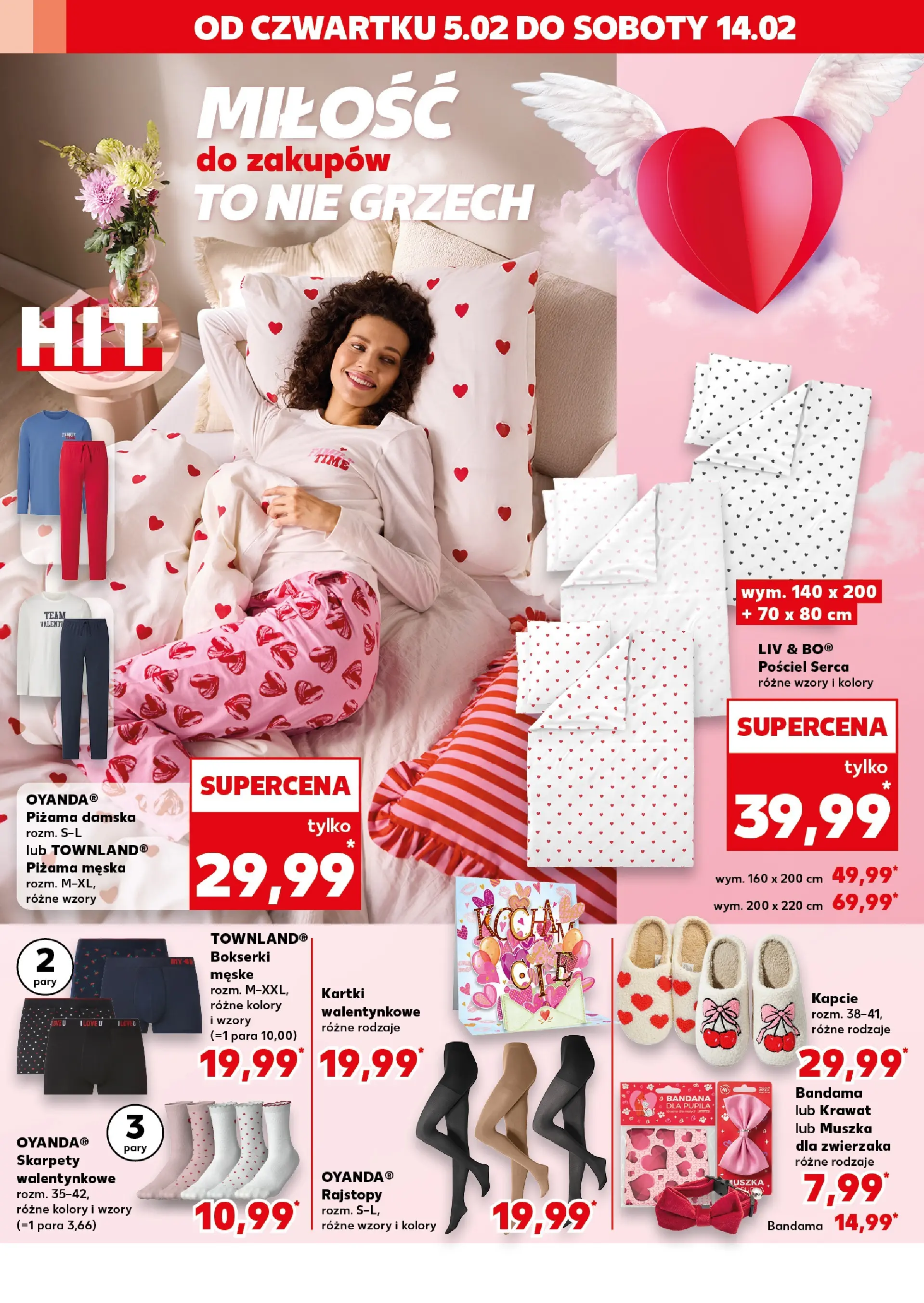 Kaufland gazetka - Super Sobota od 14.02.2026 - od jutra PDF | Strona: 8 | Produkty: Piżama, Bokserki, Kapcie, Rajstopy