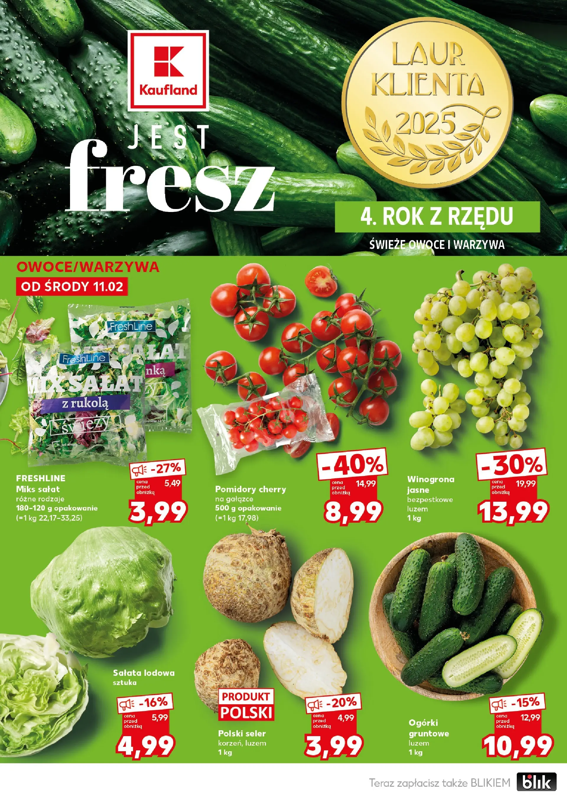 Kaufland gazetka - Super Sobota od 14.02.2026 - od jutra PDF | Strona: 14 | Produkty: Winogrona, Rukola, Pomidory, Warzywa