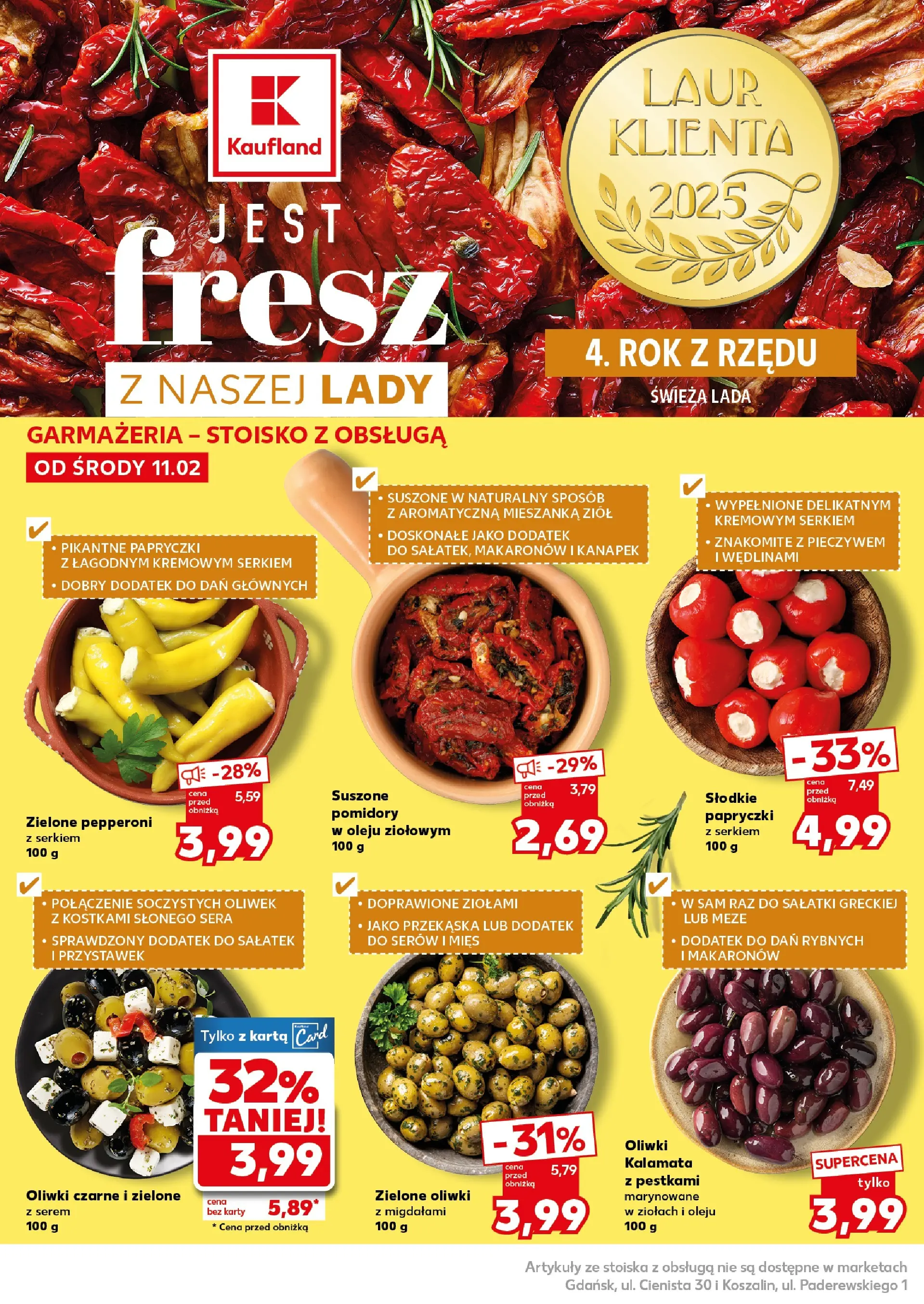 Kaufland gazetka - Super Sobota od 14.02.2026 - od jutra PDF | Strona: 18 | Produkty: Karta, Pomidory, Oliwki czarne