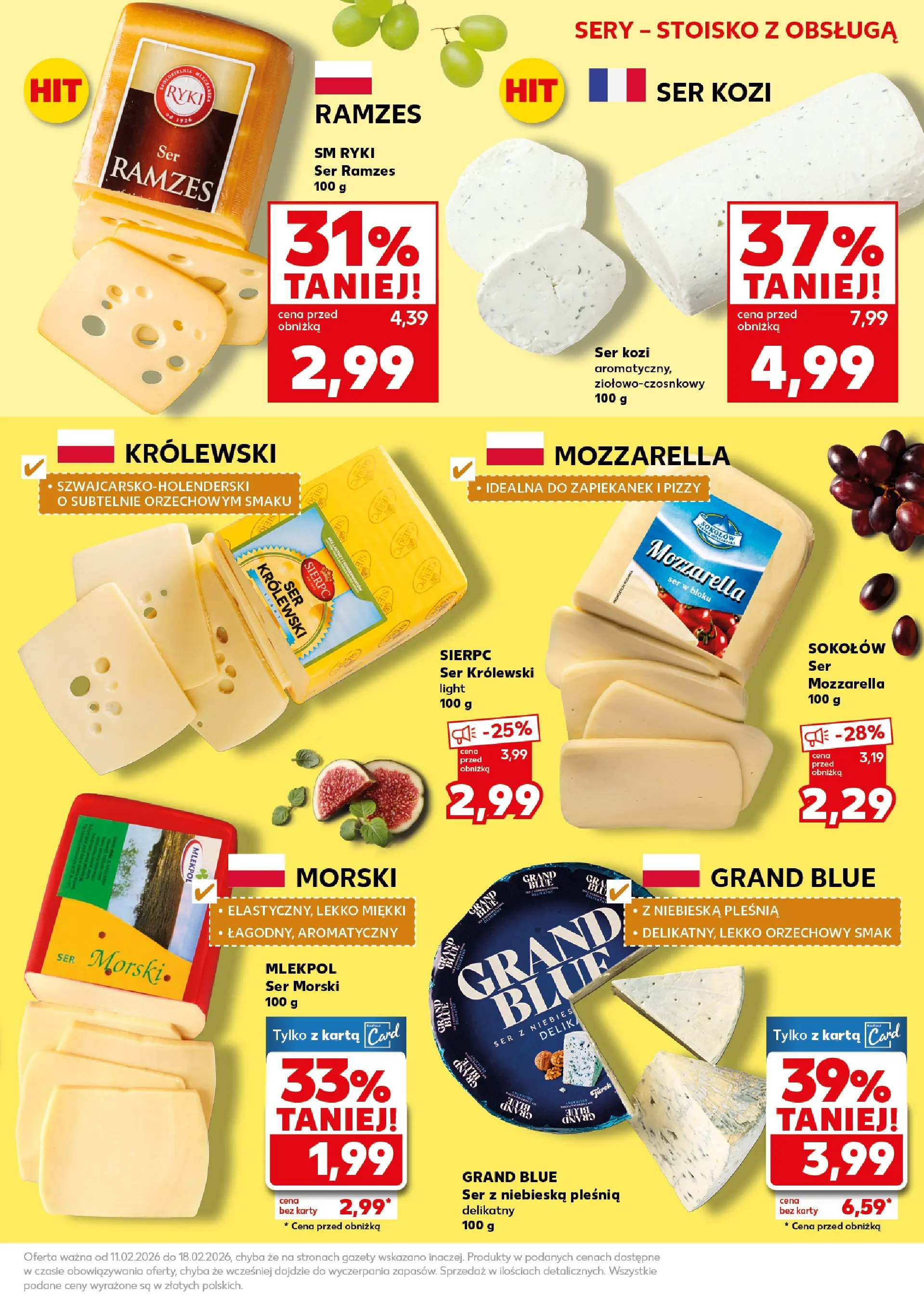 Kaufland gazetka - Super Sobota od 14.02.2026 - od jutra PDF | Strona: 19 | Produkty: Karta, Sery, Ser, Mozzarella