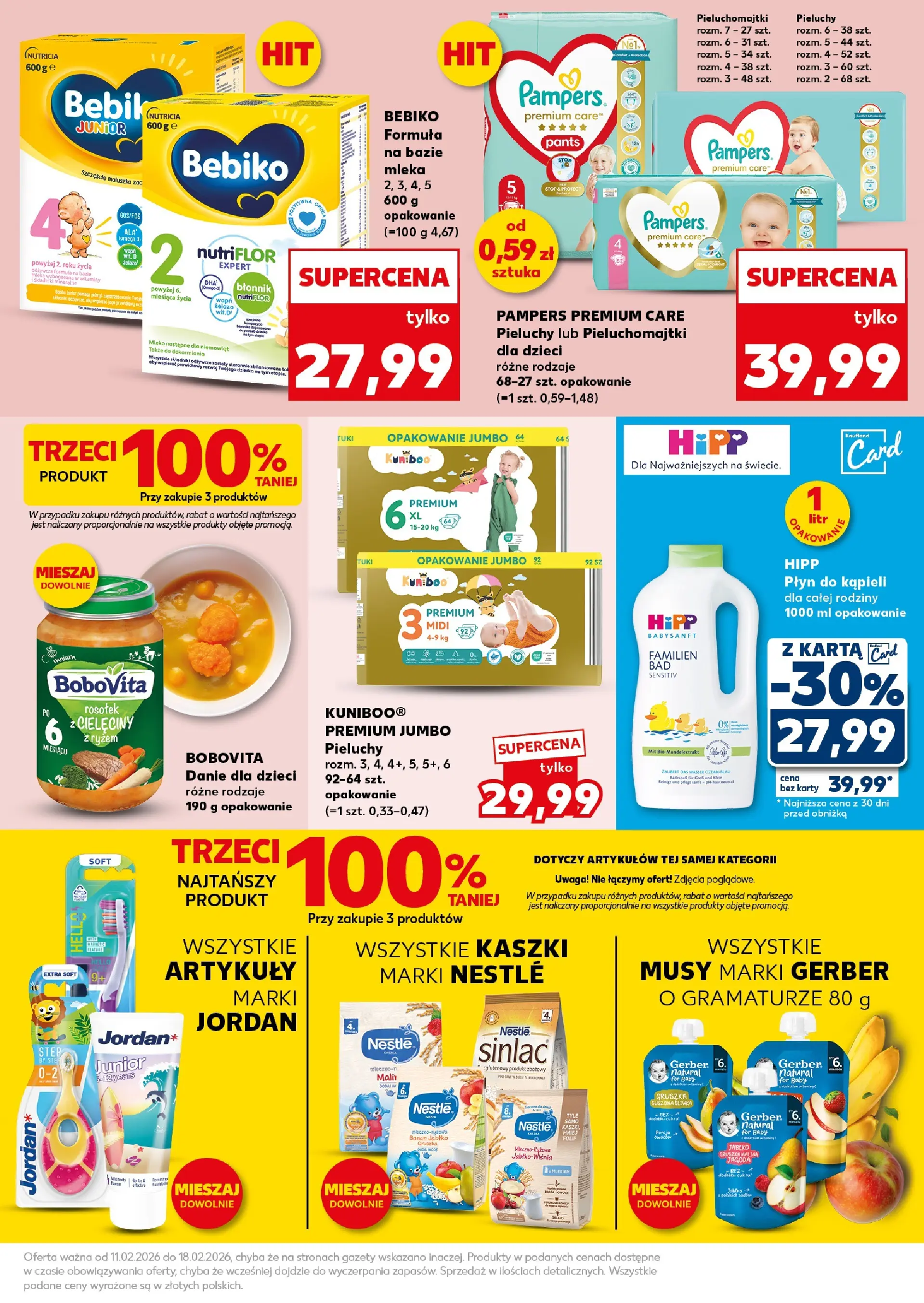 Kaufland gazetka - Super Sobota od 14.02.2026 - od jutra PDF | Strona: 27 | Produkty: Karta, Pampers, Pieluchomajtki, Banan