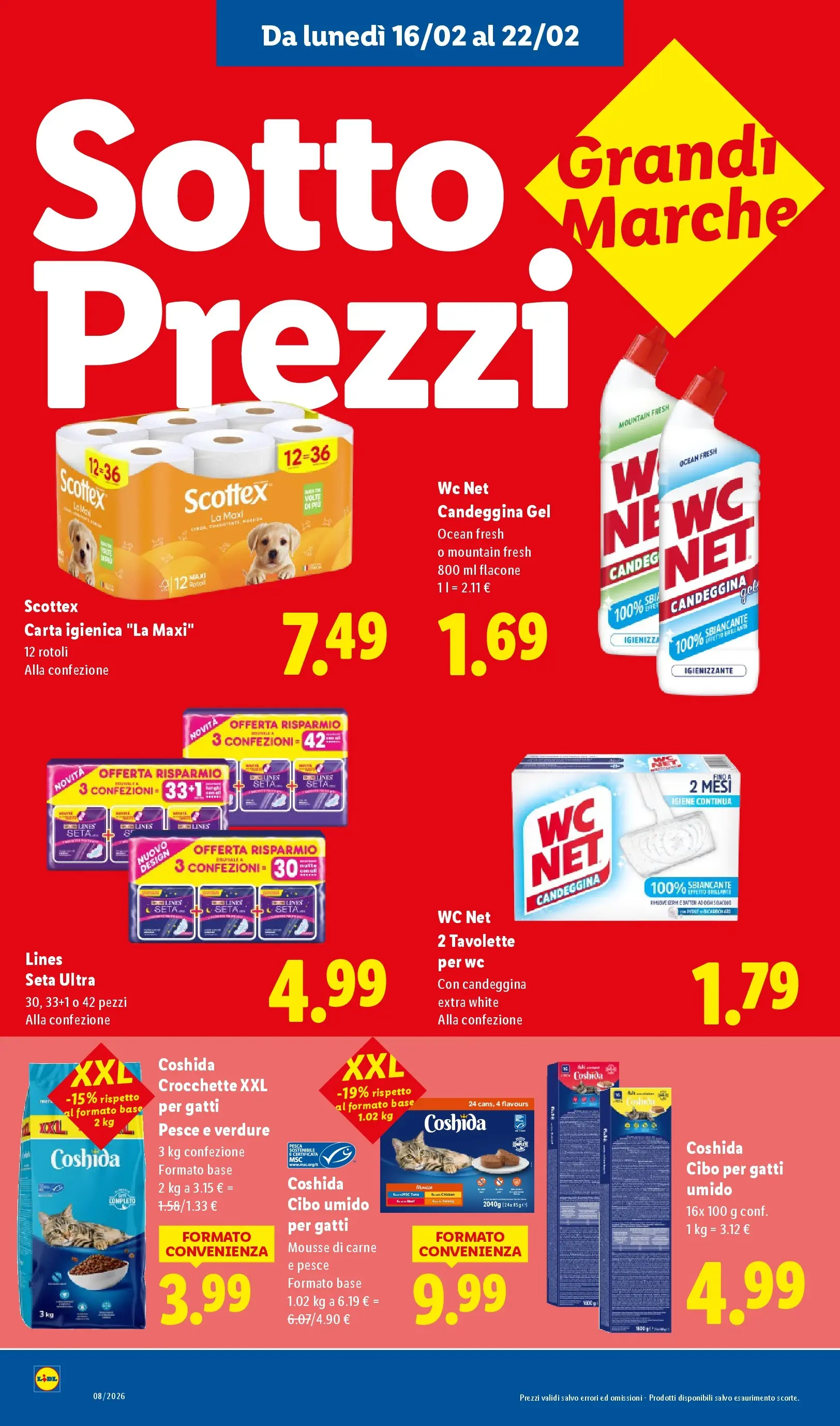 LIDL volantino della prossima settimana dal ﻿12/02/2026﻿ 📣 | Pagina: 8 | Prodotti: Pesce, Verdure, Pesca, WC