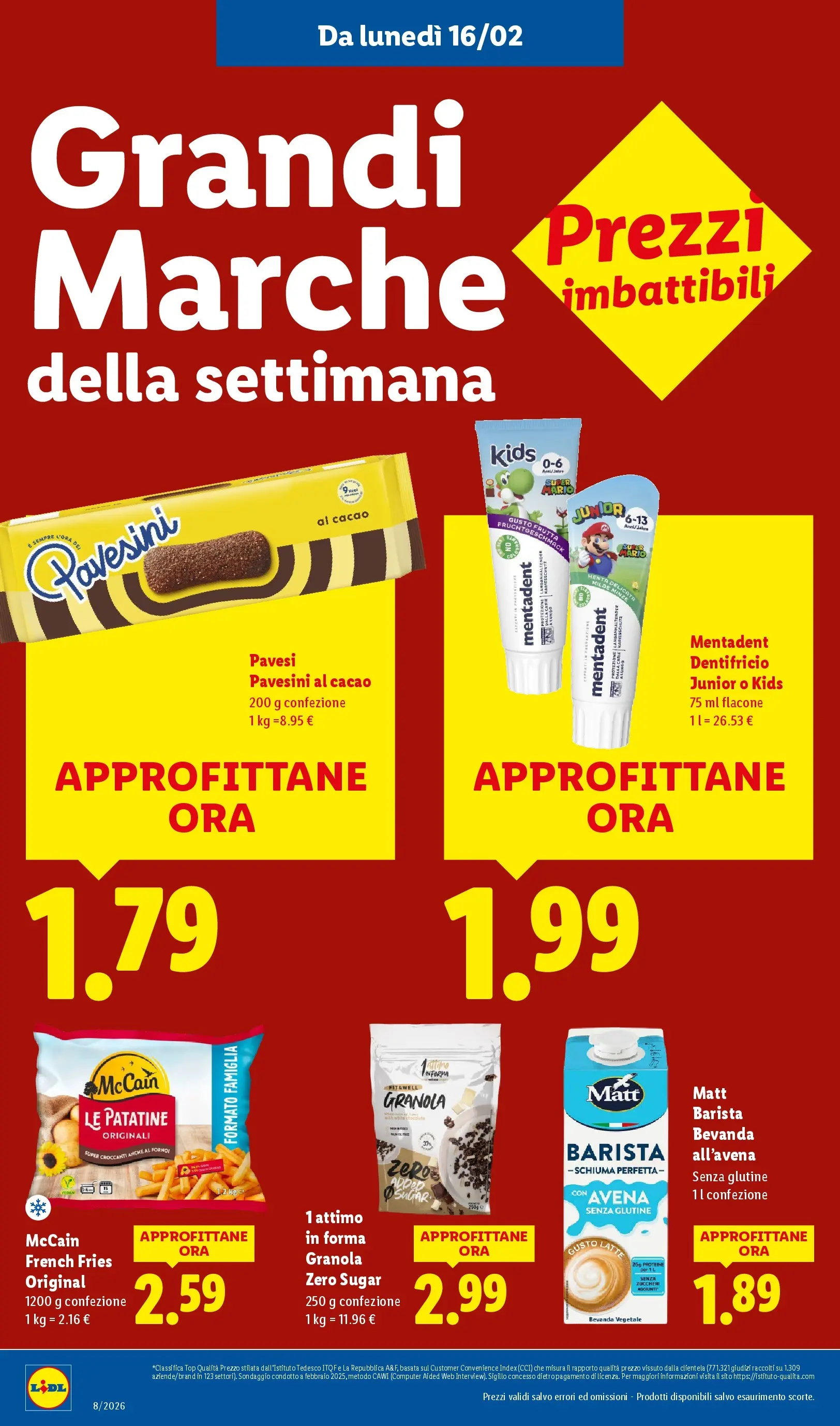 LIDL volantino della prossima settimana dal ﻿12/02/2026﻿ 📣 | Pagina: 14 | Prodotti: Dentifricio, Frutta, Top, Forno