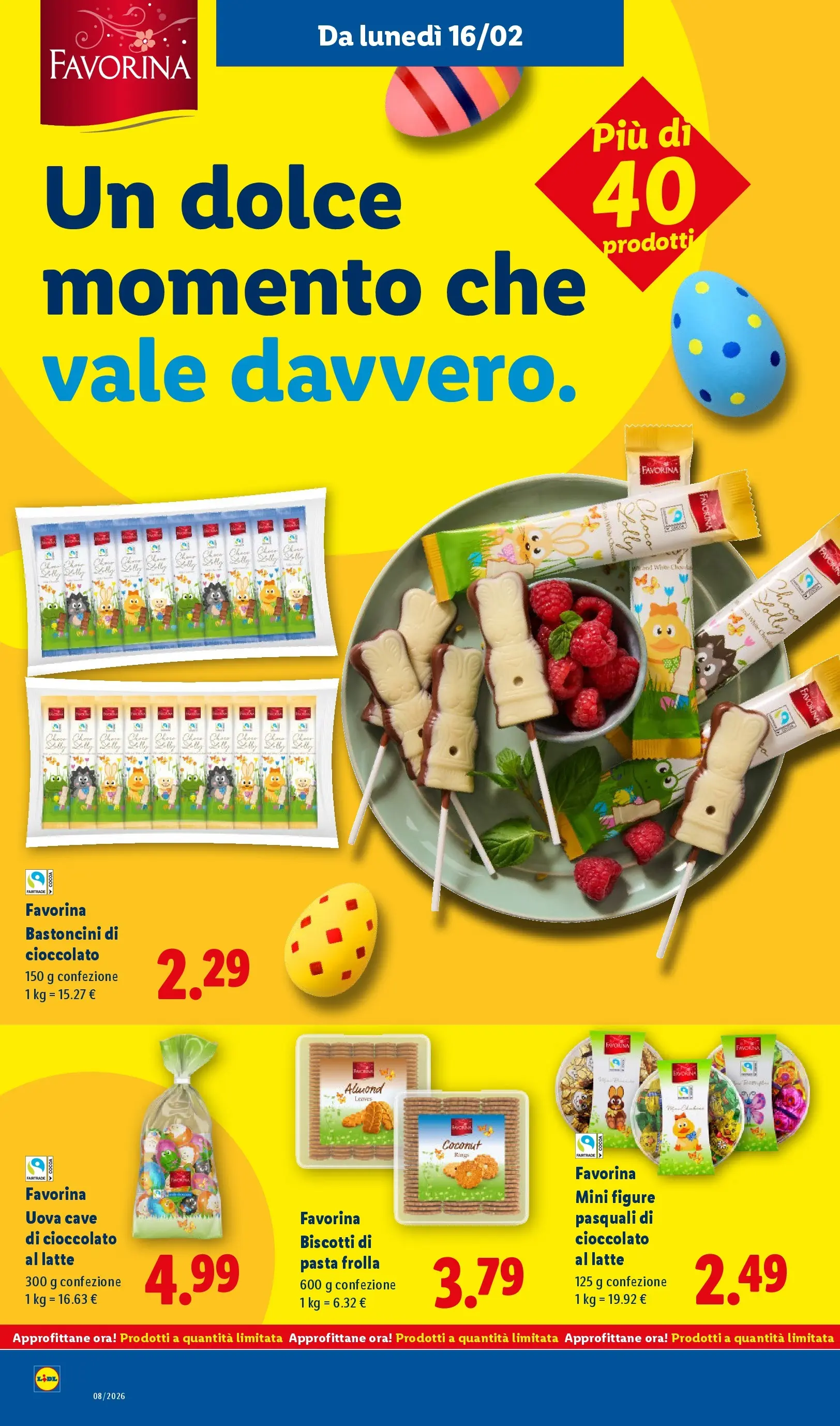 LIDL volantino della prossima settimana dal ﻿12/02/2026﻿ 📣 | Pagina: 16 | Prodotti: Uova, Biscotti, Latte, Pasta