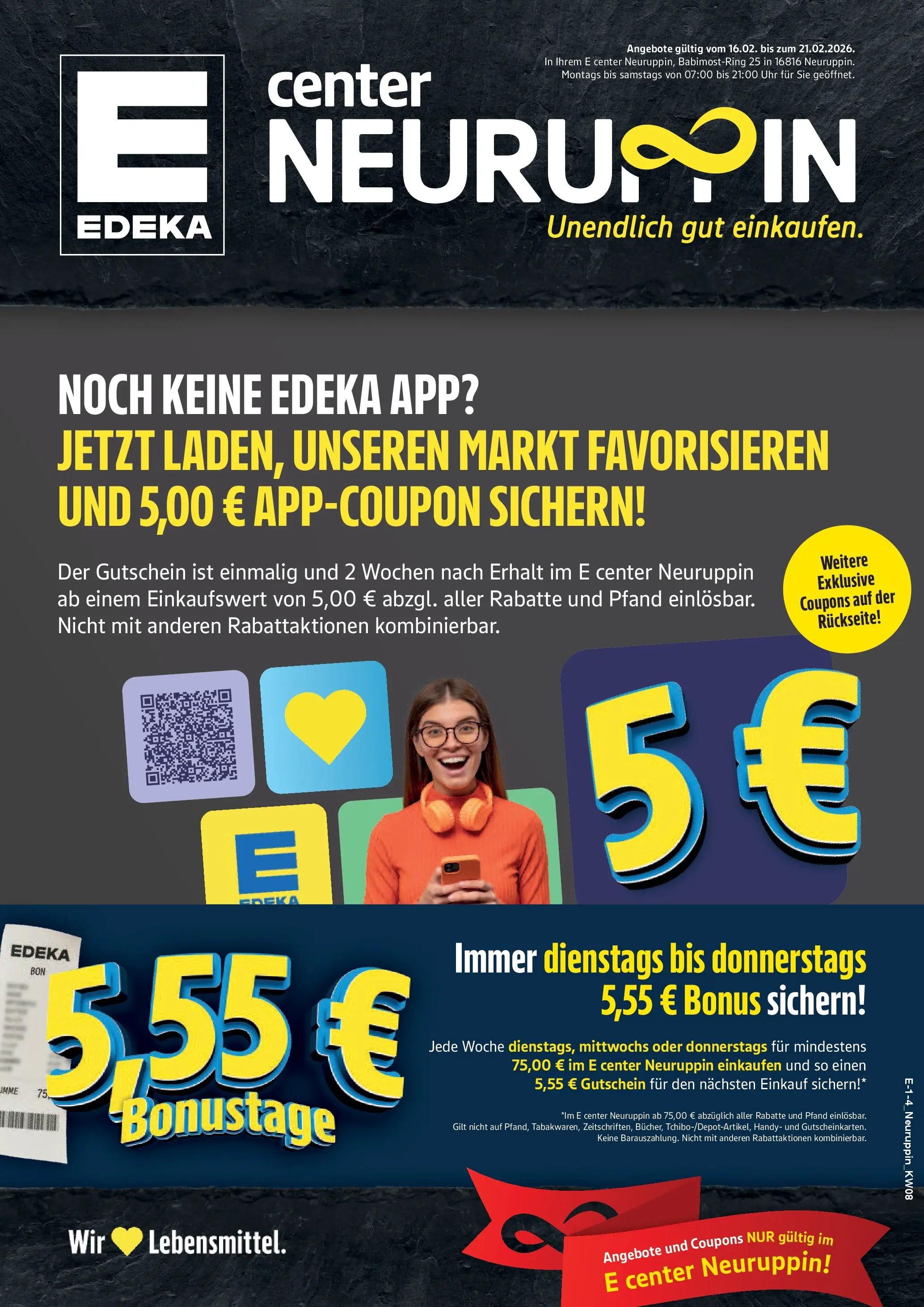Edeka prospekt Neuruppin	 (ab 16.02.2026) » Angebote Online | Seite: 1 | Produkte: Uhr