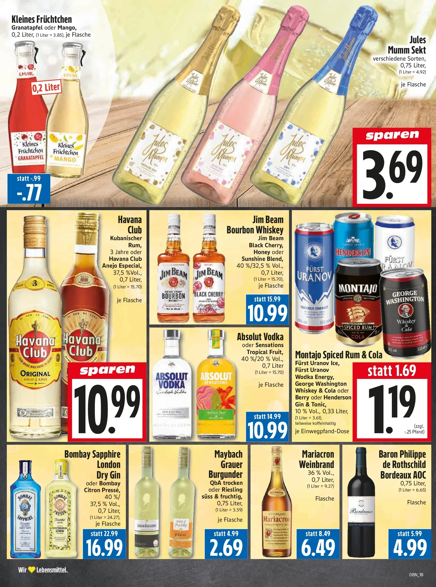 Angebote - Edeka Hahner: Wochenangebote (ab 15.02.2026) zum Blättern | Seite: 20 | Produkte: Granatapfel, Energy, Mango, Bourbon