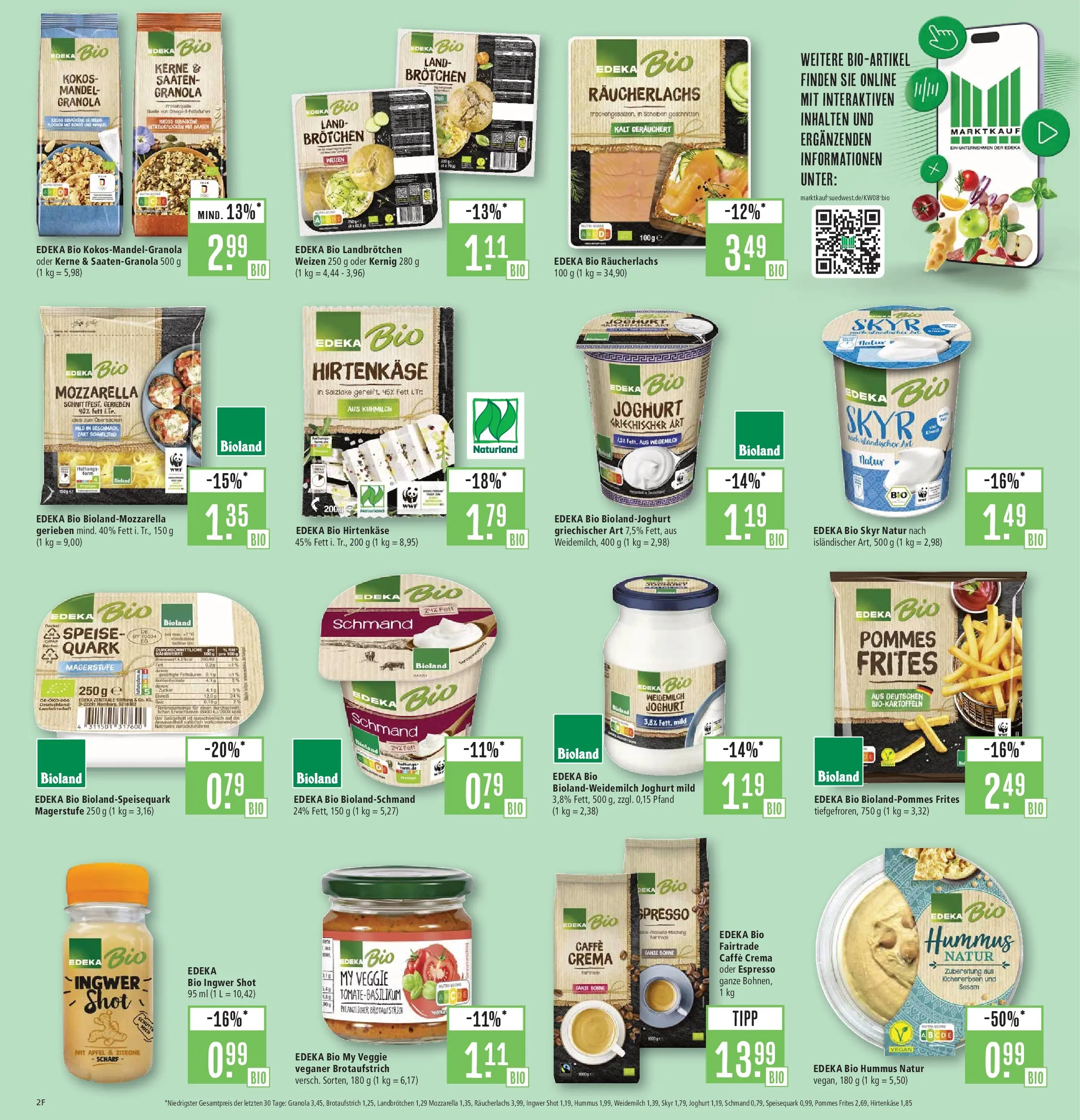 Marktkauf - Marktkauf: Wochenangebote (ab 16.02.2026) » Angebote online | Seite: 2 | Produkte: Mozzarella, Äpfel, Skyr, Räucherlachs