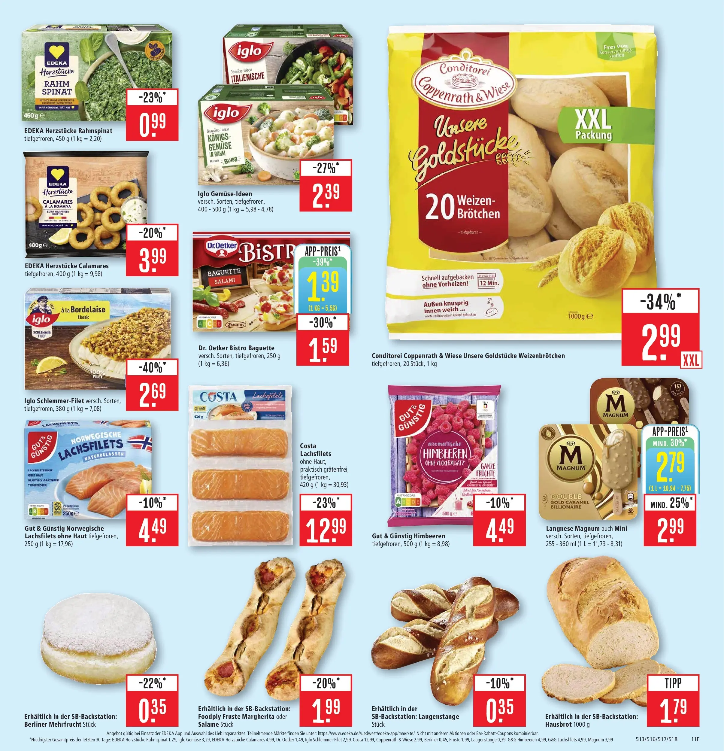 Marktkauf - Marktkauf: Wochenangebote (ab 16.02.2026) » Angebote online | Seite: 13 | Produkte: Berliner, Langnese, Gemüse, Salami