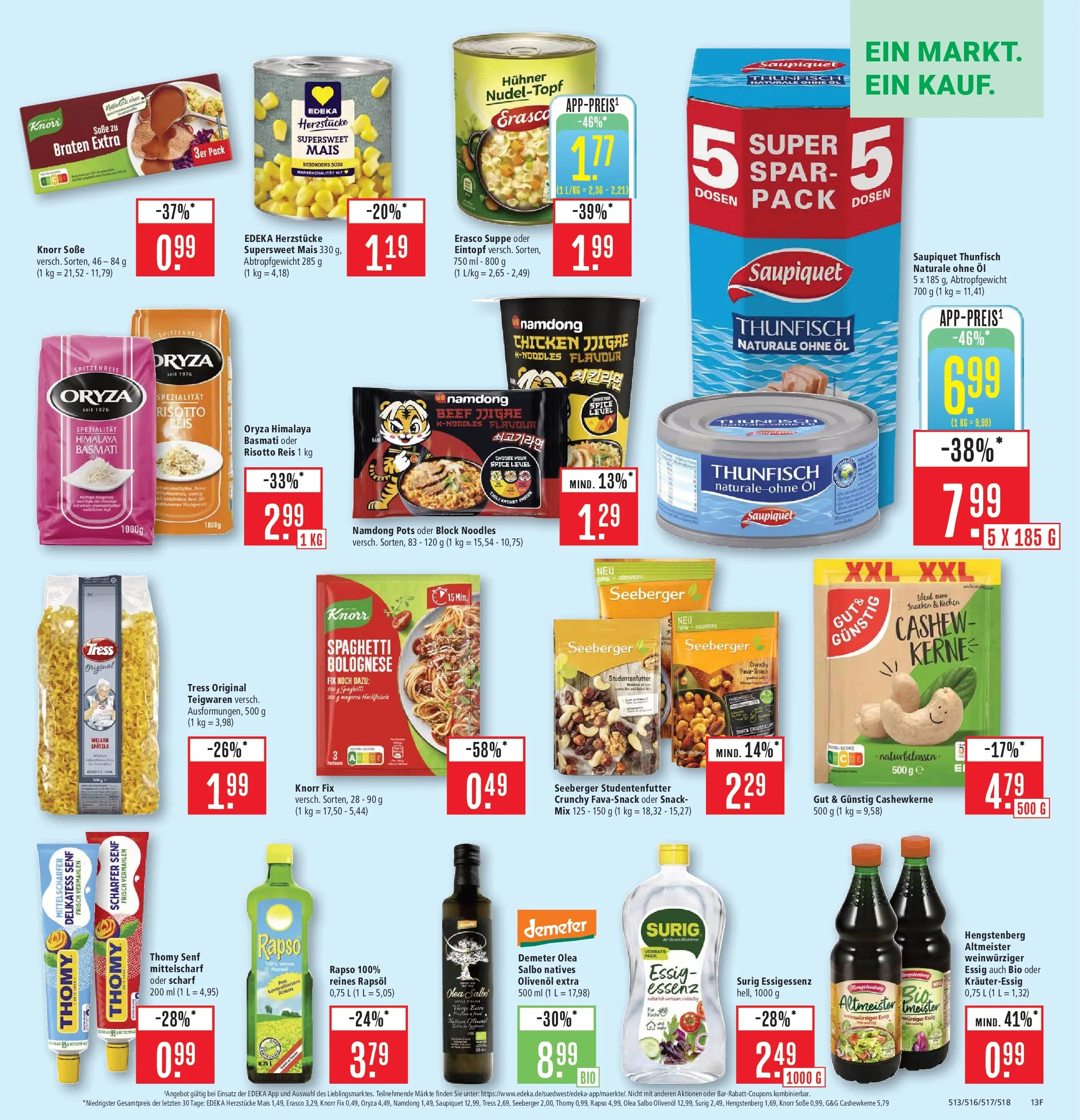 Marktkauf - Marktkauf: Wochenangebote (ab 16.02.2026) » Angebote online | Seite: 15 | Produkte: Knorr fix, Öl, Essig, Reis