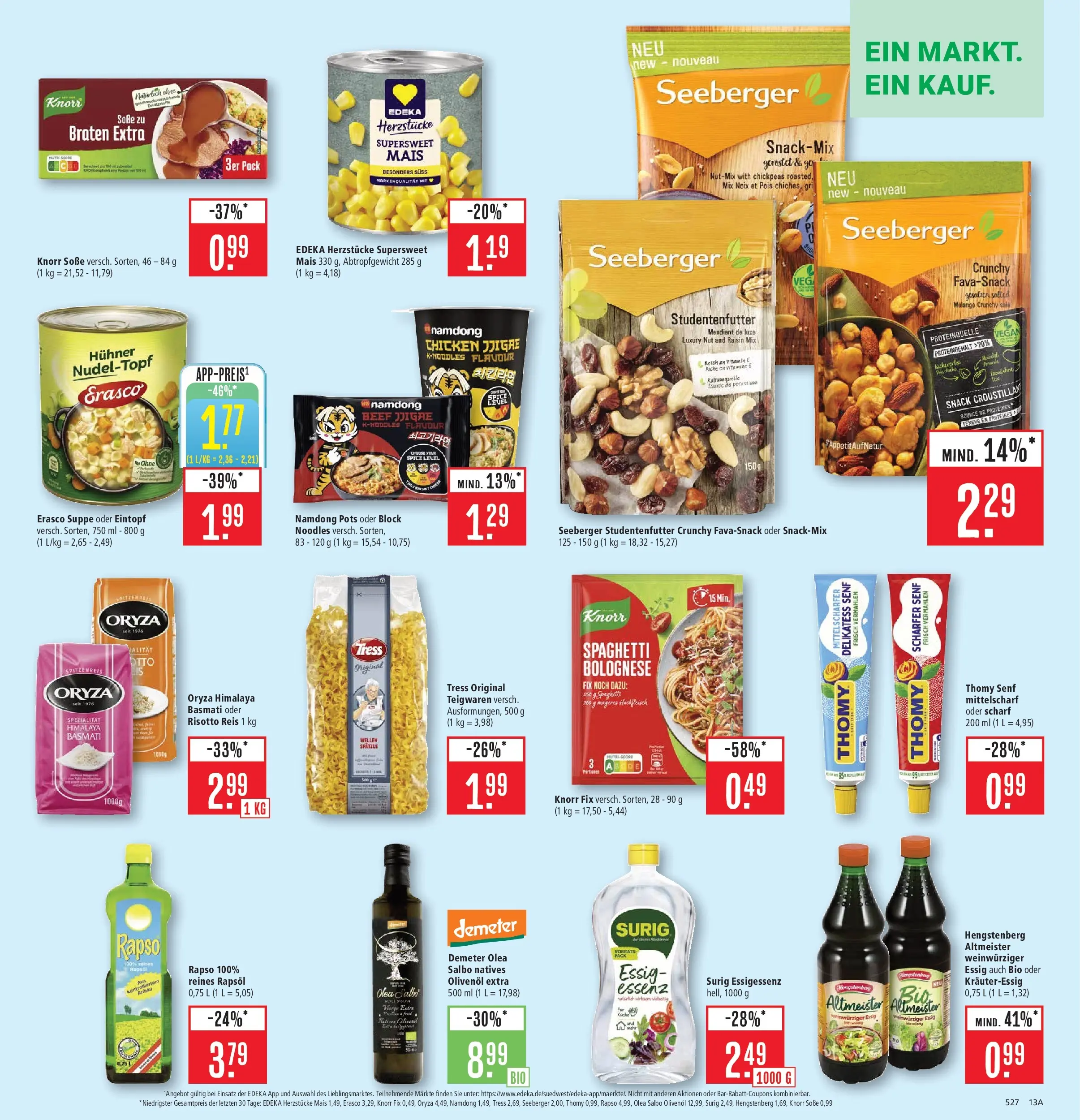 Marktkauf - Marktkauf: Wochenangebote (ab 16.02.2026) » Angebote online | Seite: 15 | Produkte: Knorr fix, Essig, Knorr, Reis