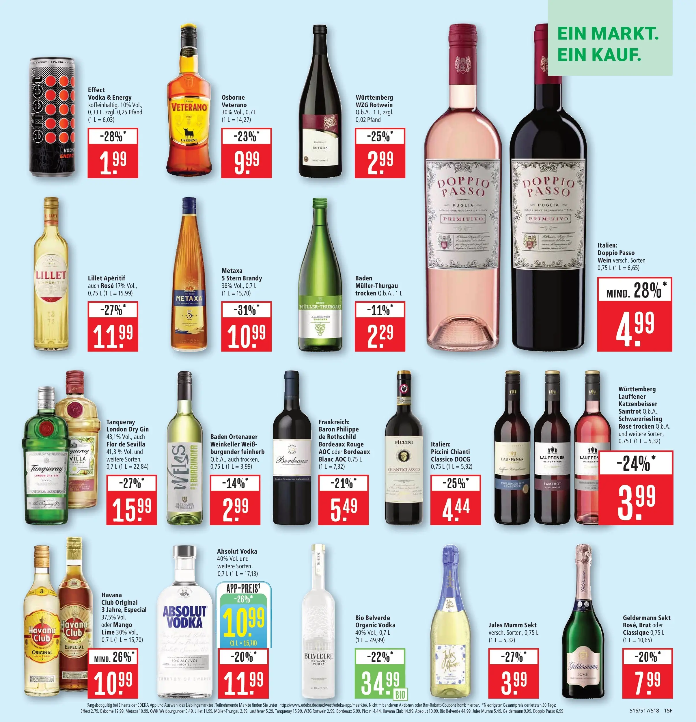 Marktkauf - Marktkauf: Wochenangebote (ab 16.02.2026) » Angebote online | Seite: 19 | Produkte: Osborne, Lillet, Mango, Gin