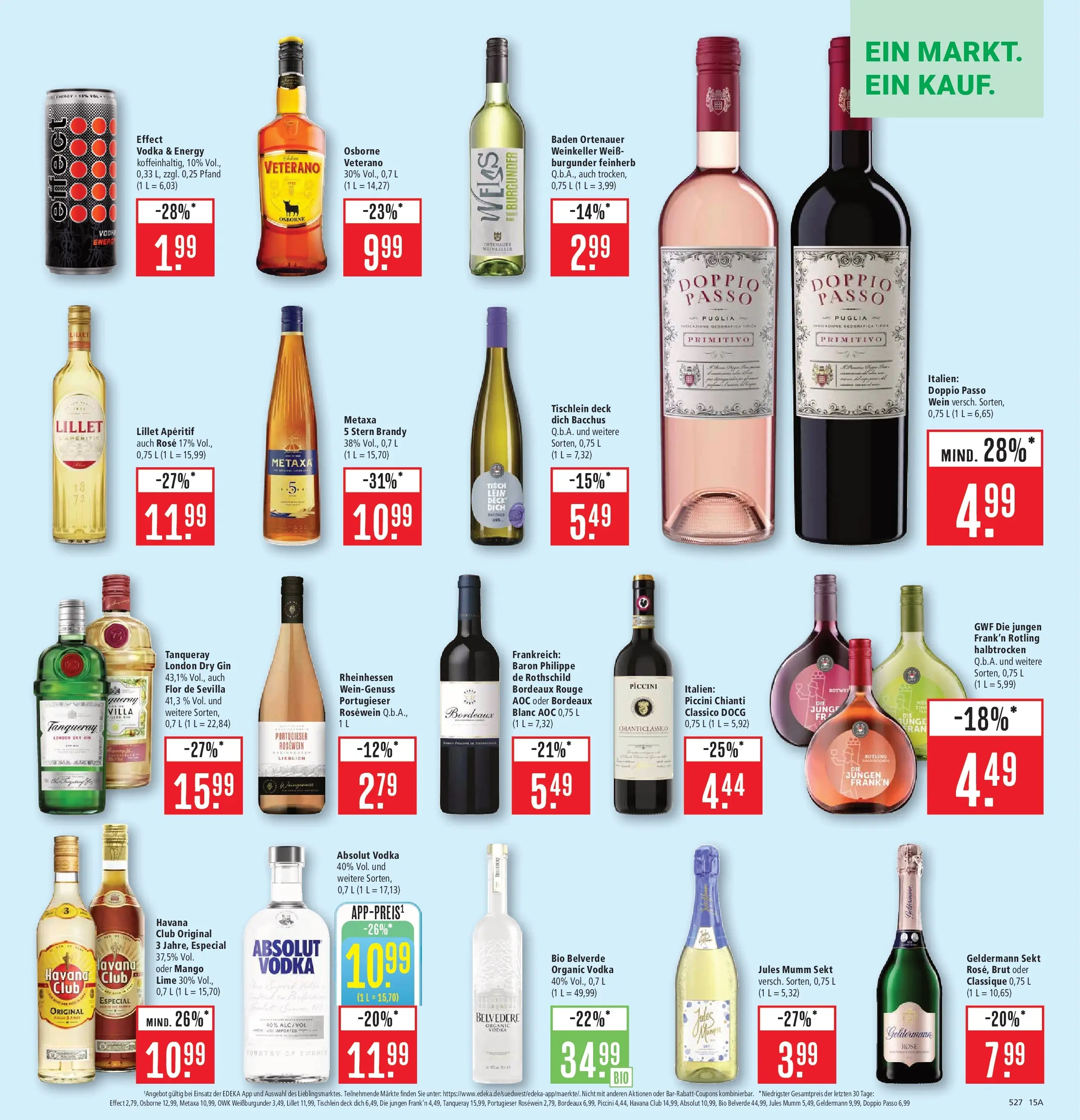 Marktkauf - Marktkauf: Wochenangebote (ab 16.02.2026) » Angebote online | Seite: 19 | Produkte: Sekt, Metaxa, Lillet, Gin