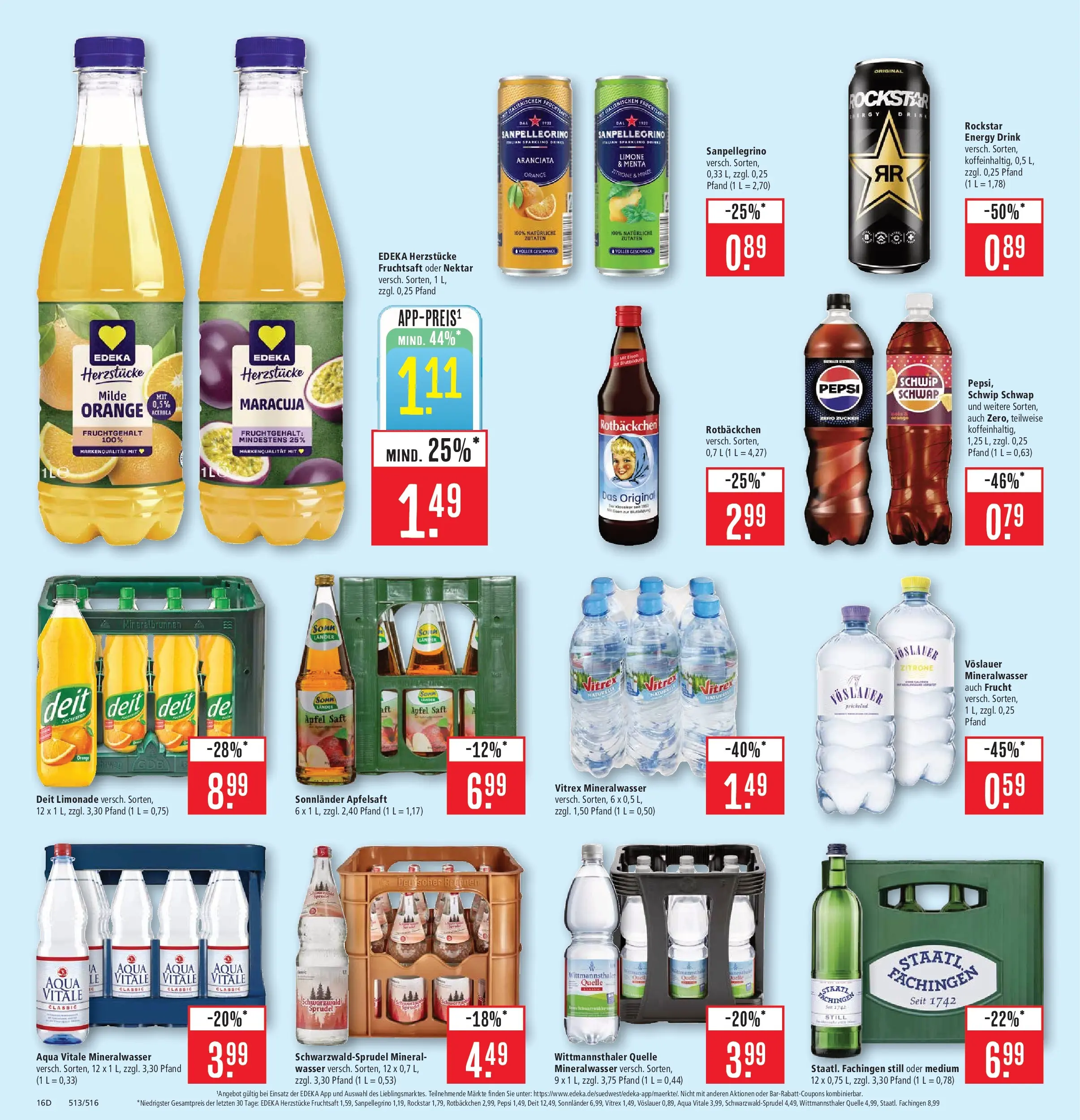 Marktkauf - Marktkauf: Wochenangebote (ab 16.02.2026) » Angebote online | Seite: 24 | Produkte: Limonade, Wasser, Pepsi, Fruchtsaft