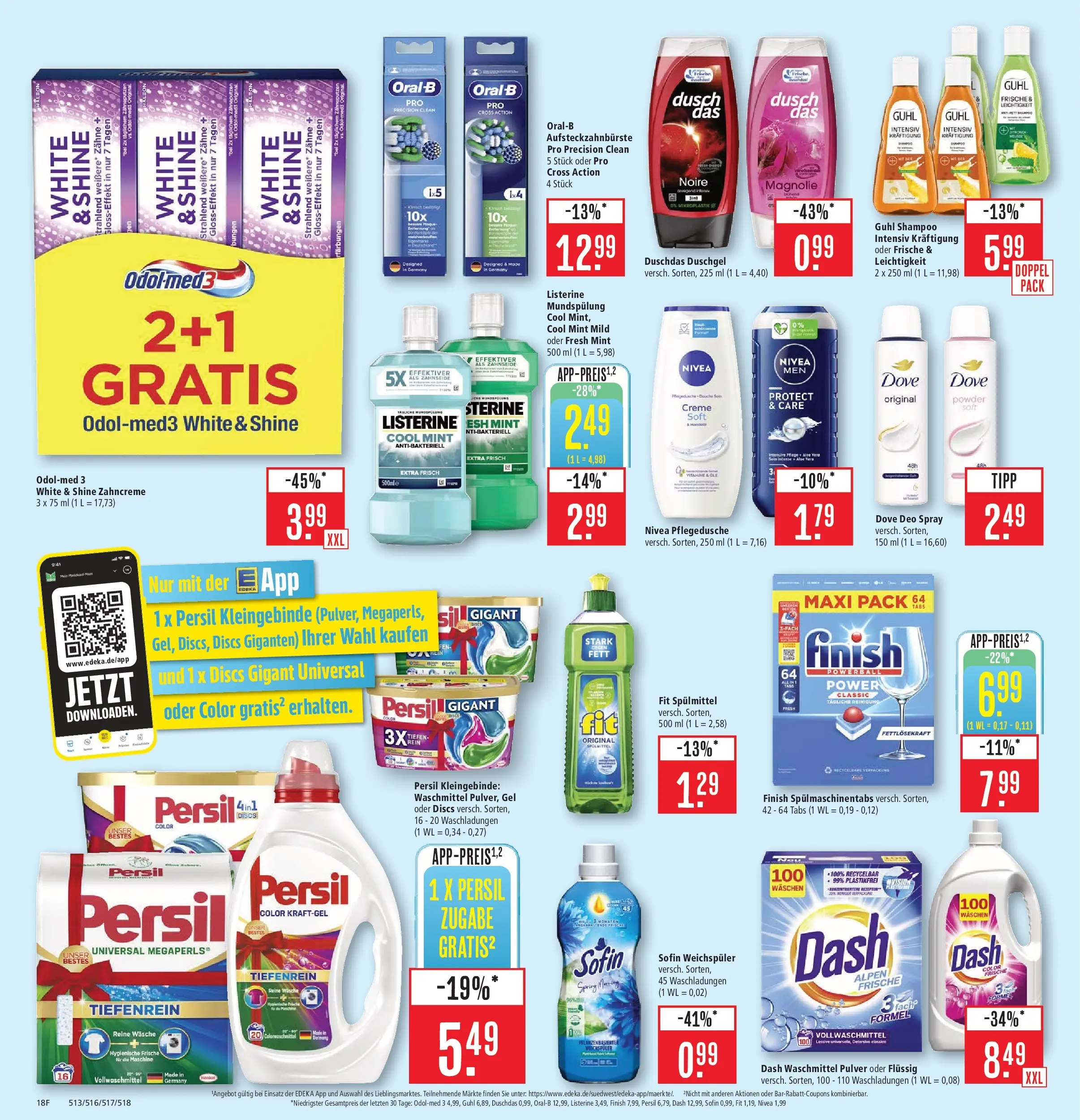 Marktkauf - Marktkauf: Wochenangebote (ab 16.02.2026) » Angebote online | Seite: 22 | Produkte: Creme, Weichspüler, Duschdas, Spülmaschinentabs