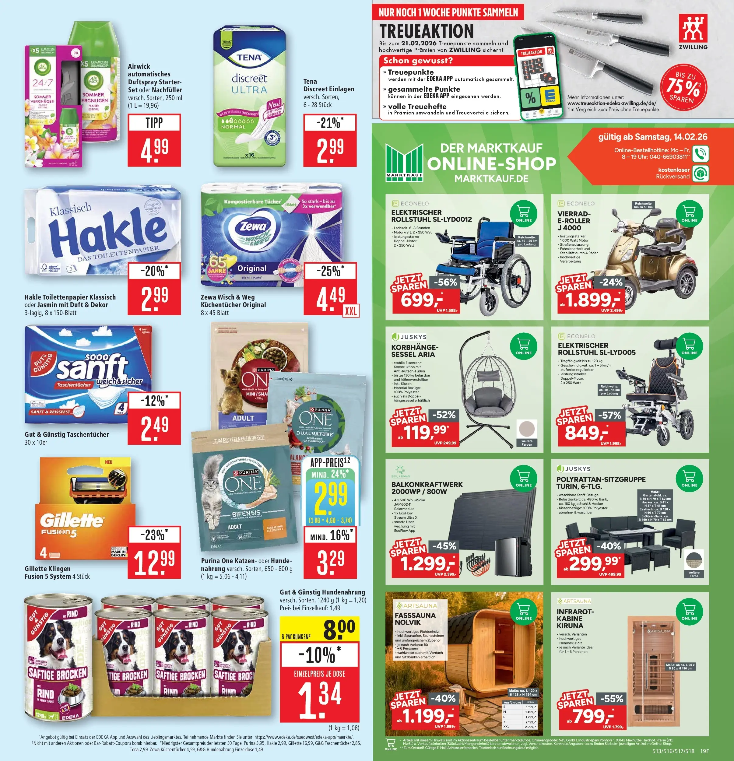 Marktkauf - Marktkauf: Wochenangebote (ab 16.02.2026) » Angebote online | Seite: 23 | Produkte: Purina one, Kissen, Sessel, Duft