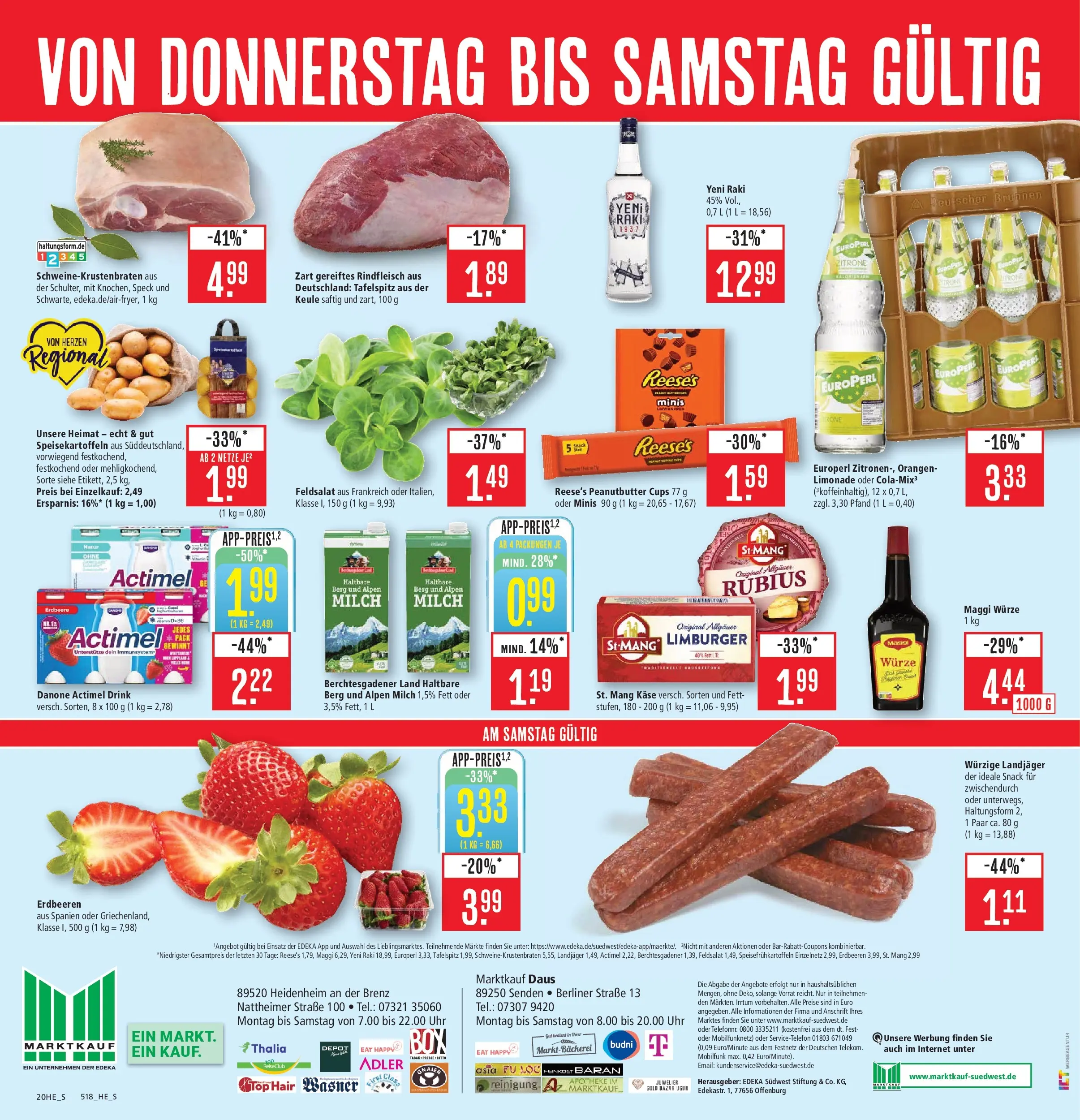 Marktkauf - Marktkauf: Wochenangebote (ab 16.02.2026) » Angebote online | Seite: 24 | Produkte: Actimel, Limonade, Rindfleisch, Erdbeeren