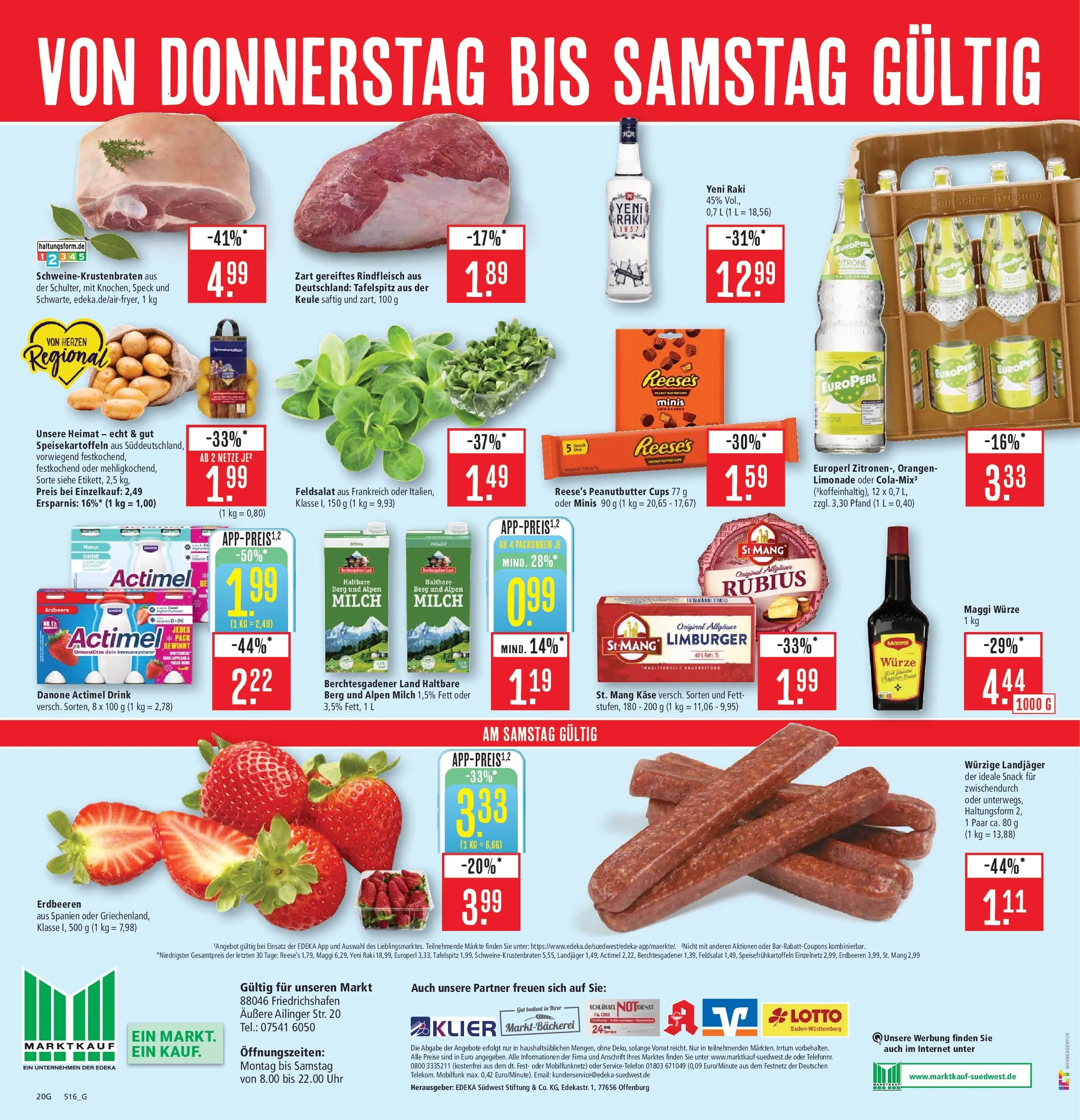 Marktkauf - Marktkauf: Wochenangebote (ab 16.02.2026) » Angebote online | Seite: 24 | Produkte: Actimel, Milch, Limonade, Uhr