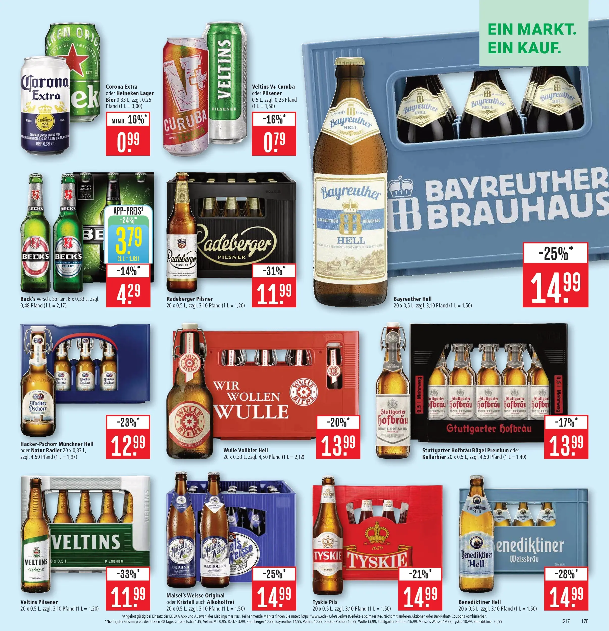 Marktkauf - Marktkauf: Wochenangebote (ab 16.02.2026) » Angebote online | Seite: 21 | Produkte: Bier, Pils, Radler, Radeberger pilsner