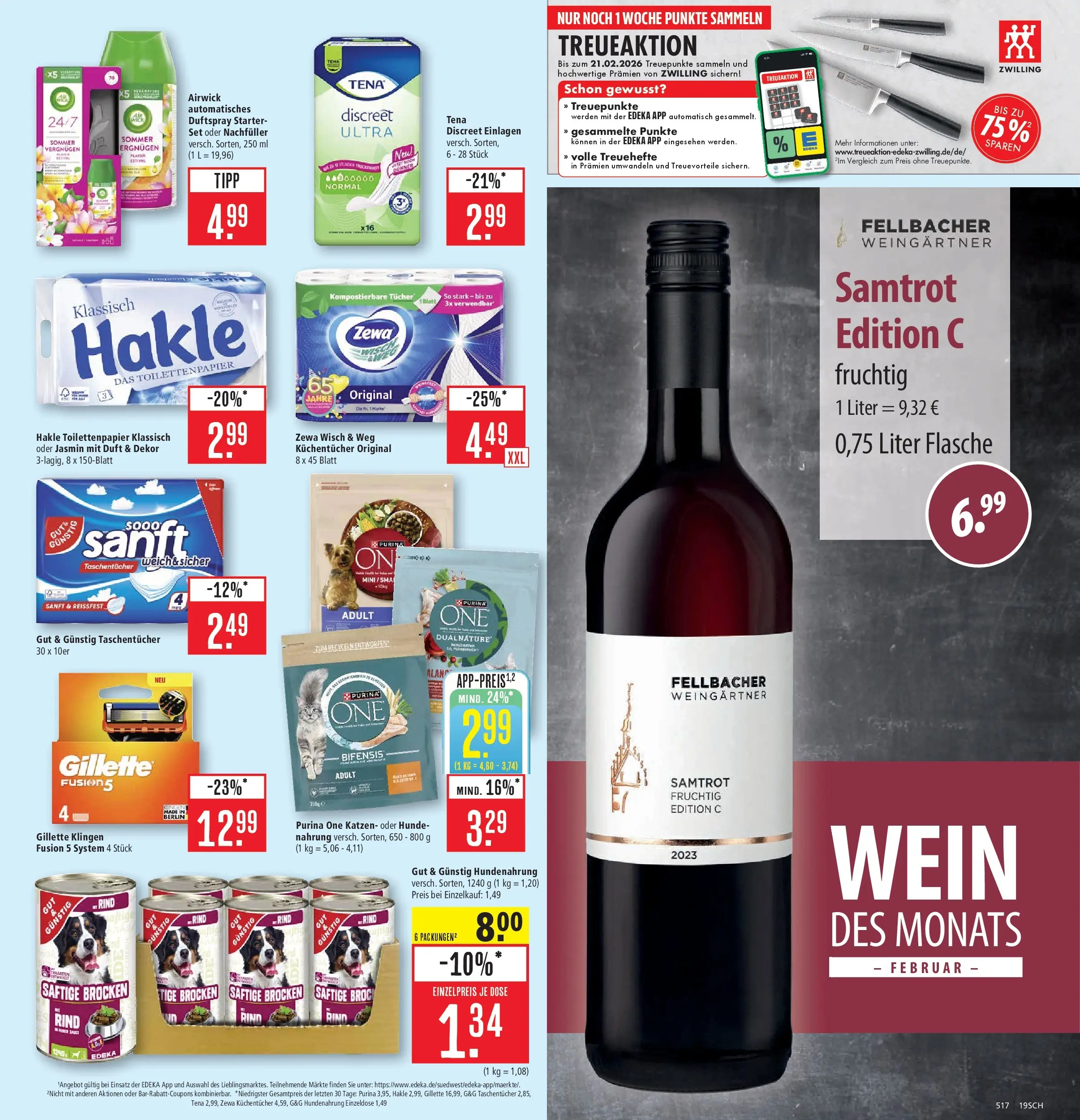 Marktkauf - Marktkauf: Wochenangebote (ab 16.02.2026) » Angebote online | Seite: 23 | Produkte: Purina one, Duft, Zewa, Toilettenpapier