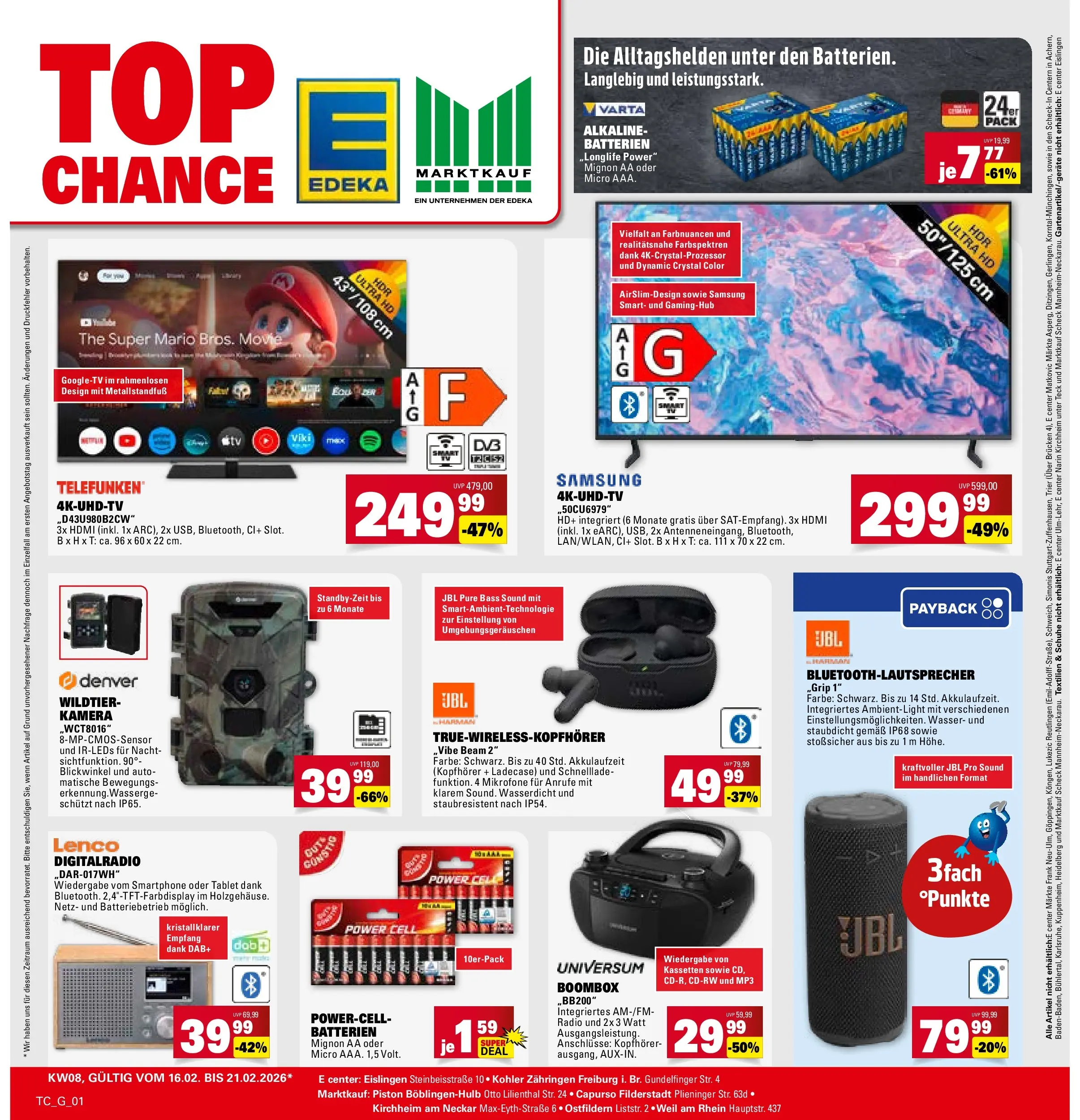 Marktkauf - Marktkauf: Wochenangebote (ab 16.02.2026) » Angebote online | Seite: 25 | Produkte: Kamera, Samsung, Smartphone, MP3