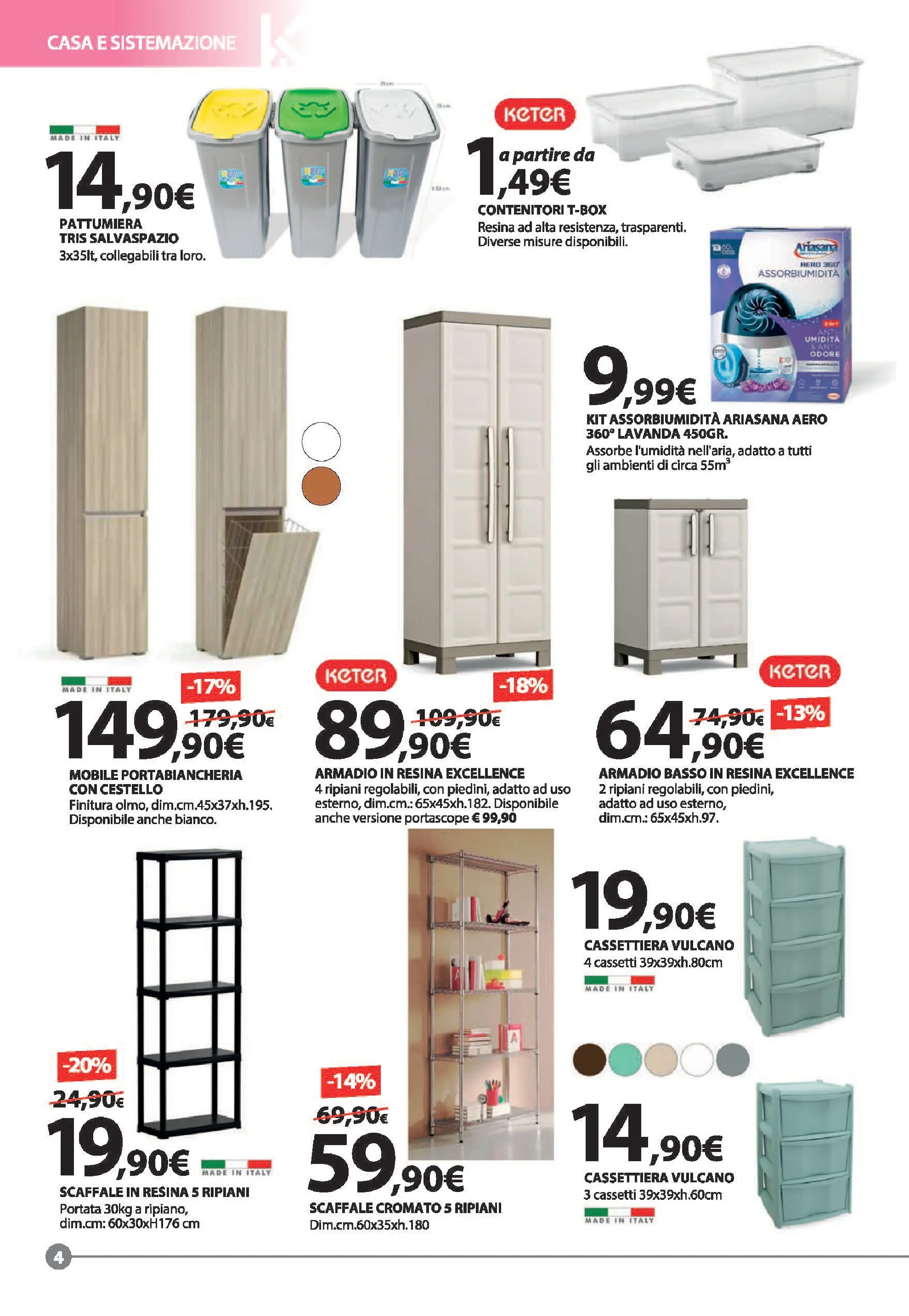 Nuovo Offerte - Grandi affari dal 15/02/2026 > offerte anteprima 🛍️ | Pagina: 4 | Prodotti: Mobile, Scaffale, Armadio, Portabiancheria