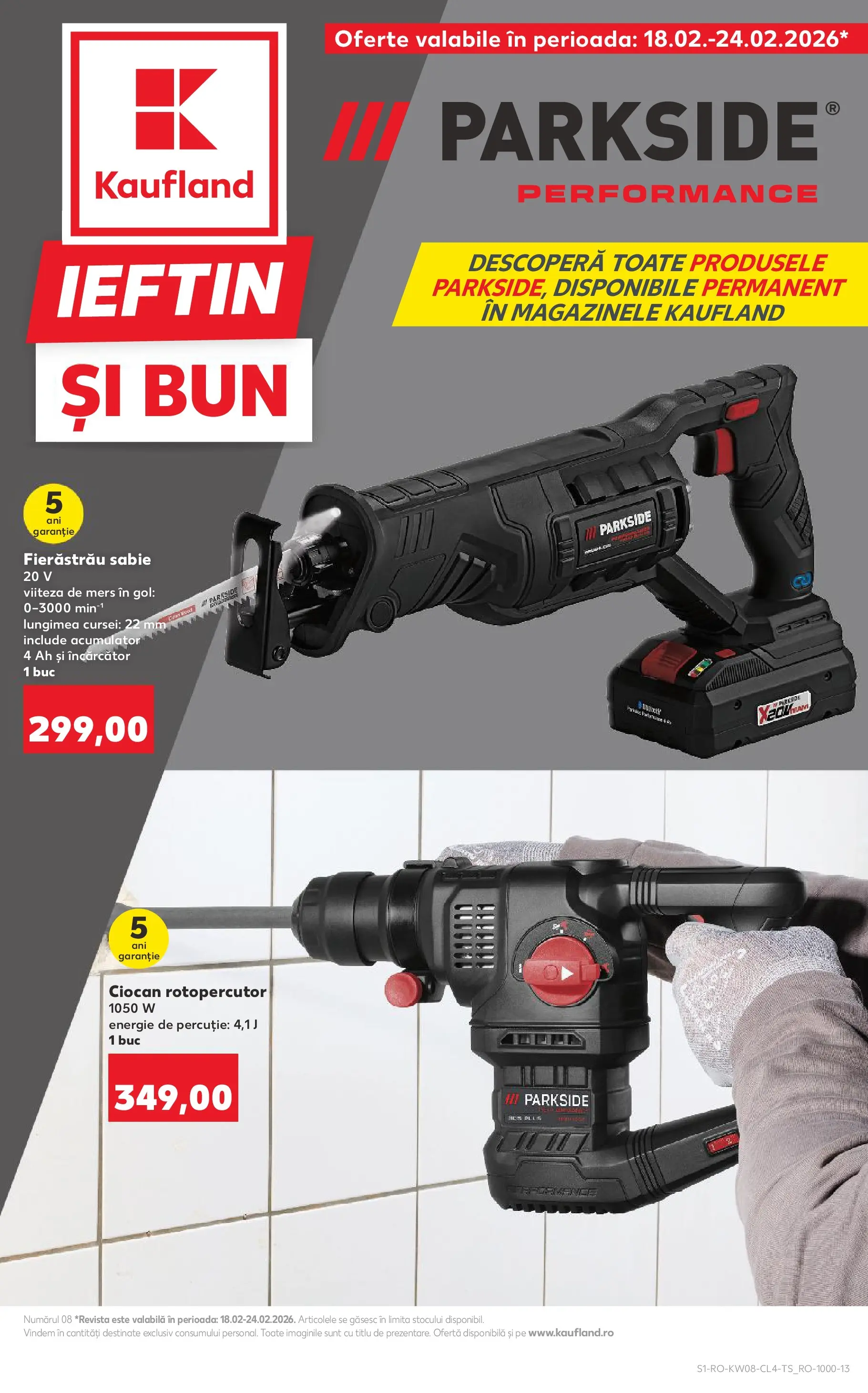 Catalog Kaufland - Domnesti 17.02.2026 - Revista si Oferta | Pagină: 1 | Produse: Încărcător, Ciocan rotopercutor