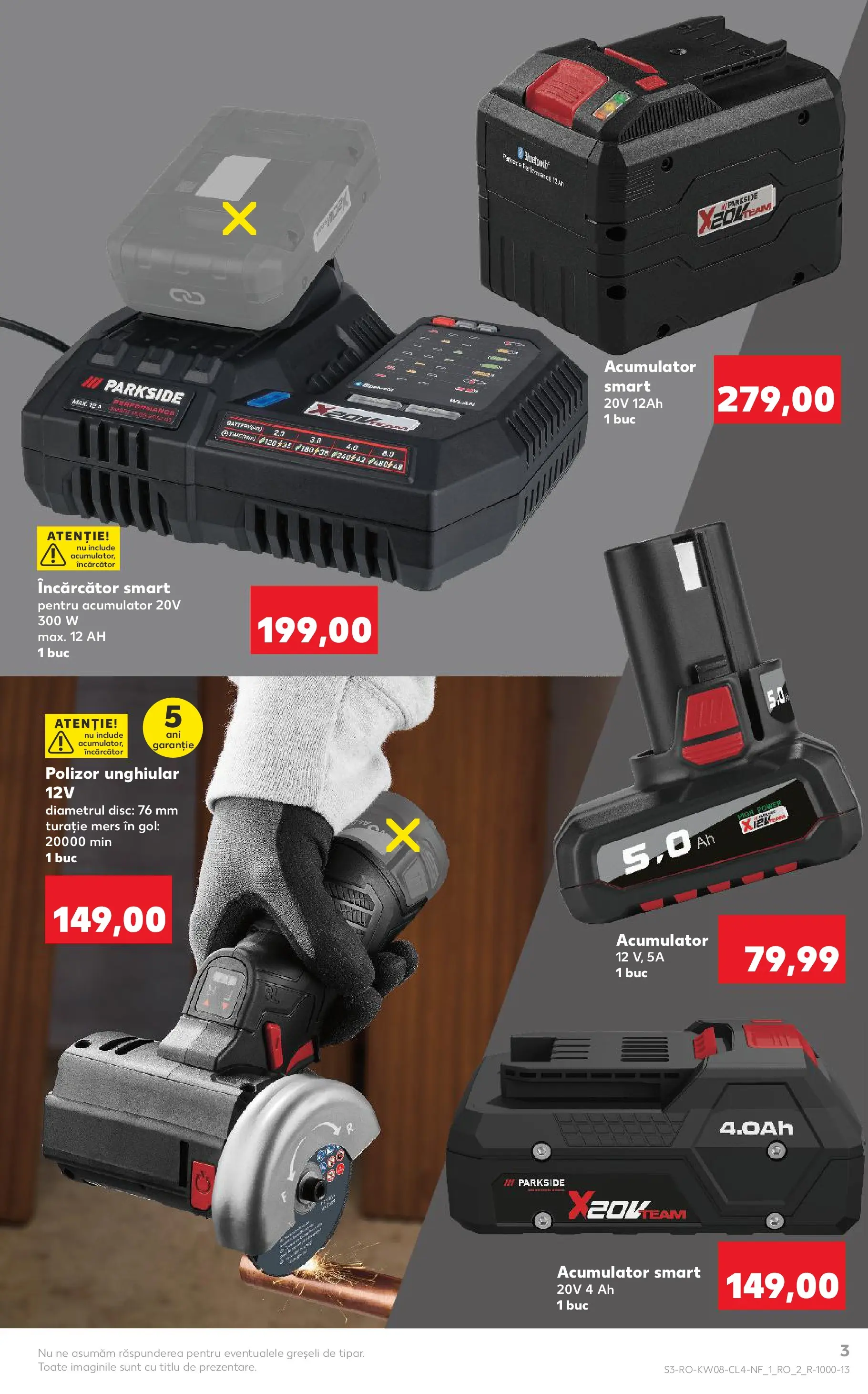 Catalog Kaufland - Domnesti 17.02.2026 - Revista si Oferta | Pagină: 3 | Produse: Încărcător, Disc, Polizor