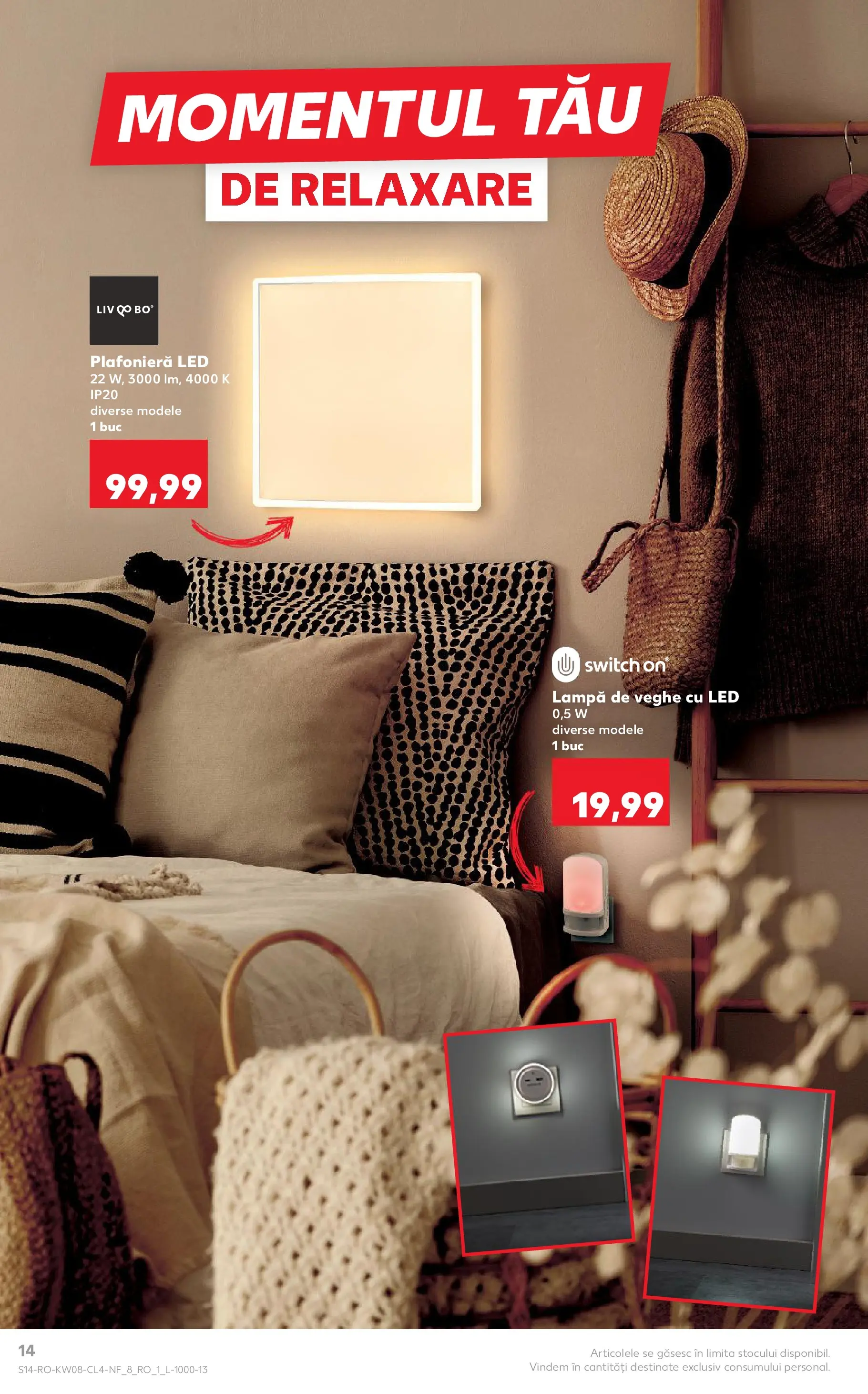 Catalog Kaufland - Domnesti 17.02.2026 - Revista si Oferta | Pagină: 14 | Produse: Plafonieră, Babak, Lampă